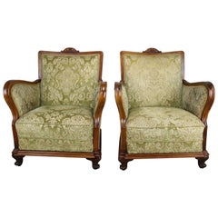 Pair of Fruitwood Armchairs, circa 1900