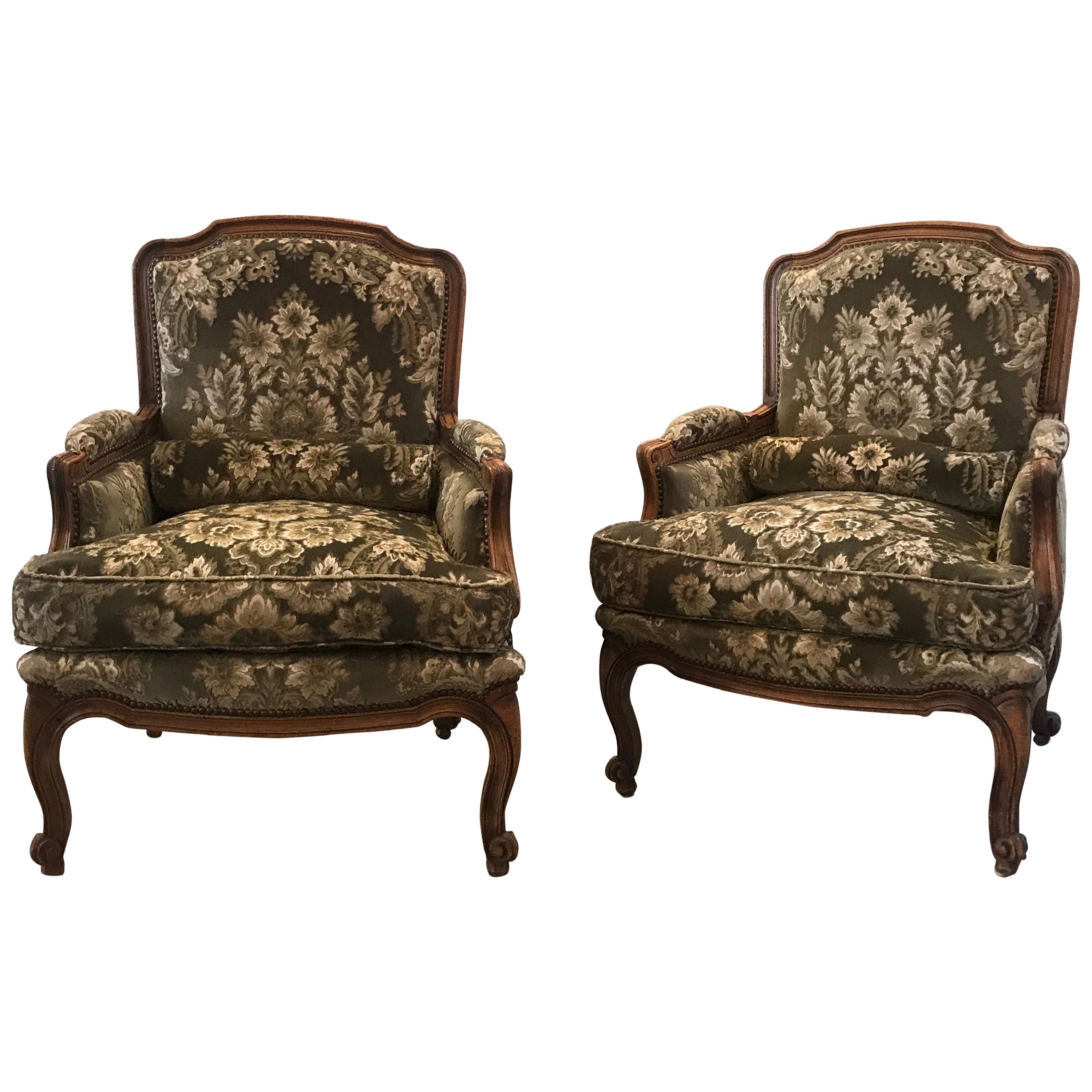 Pair of Fruitwood Berger Chairs