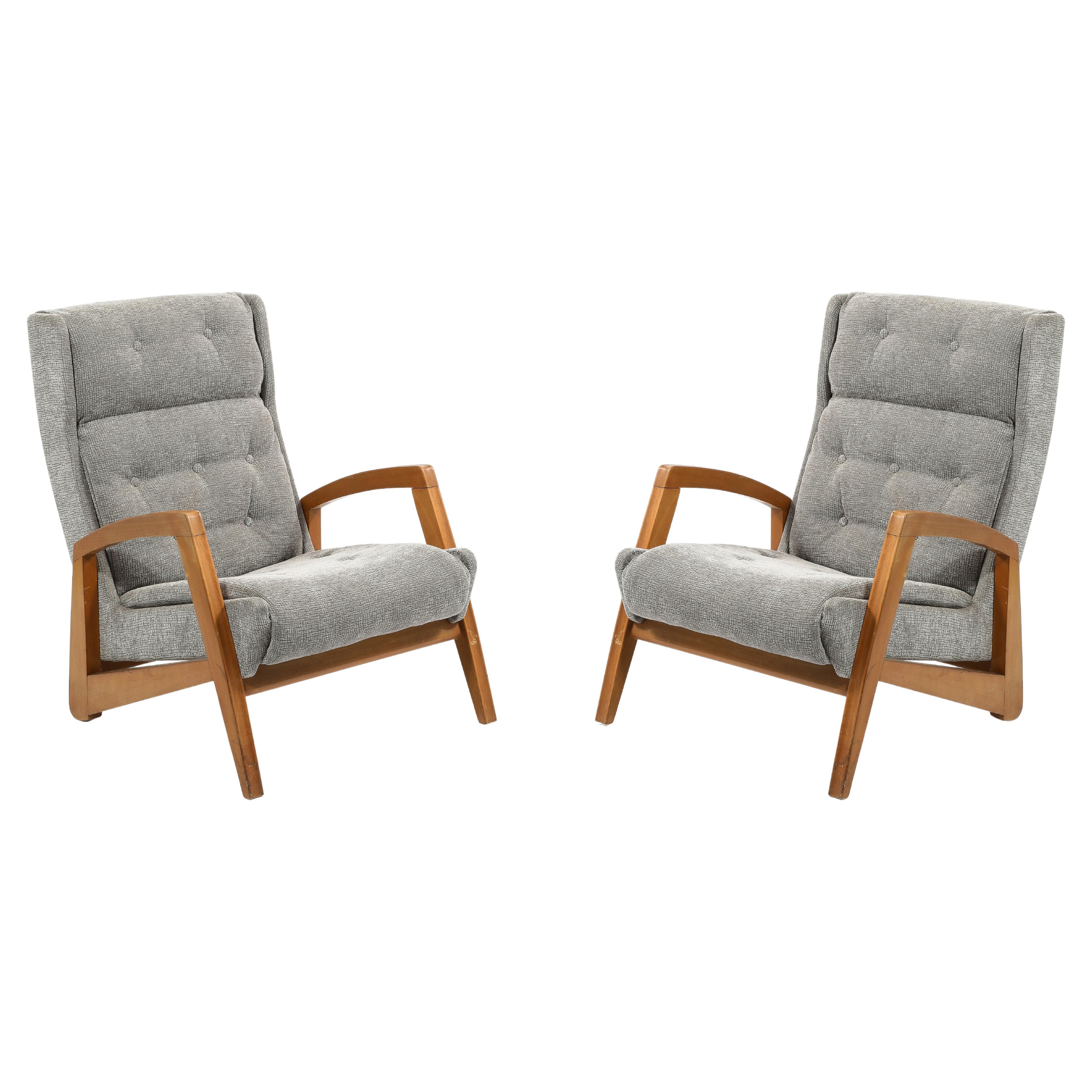 Paire de fauteuils Caillette FS144 RJ pour Steiner, France1950's