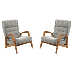 Paire de fauteuils Caillette FS144 RJ pour Steiner, France1950's