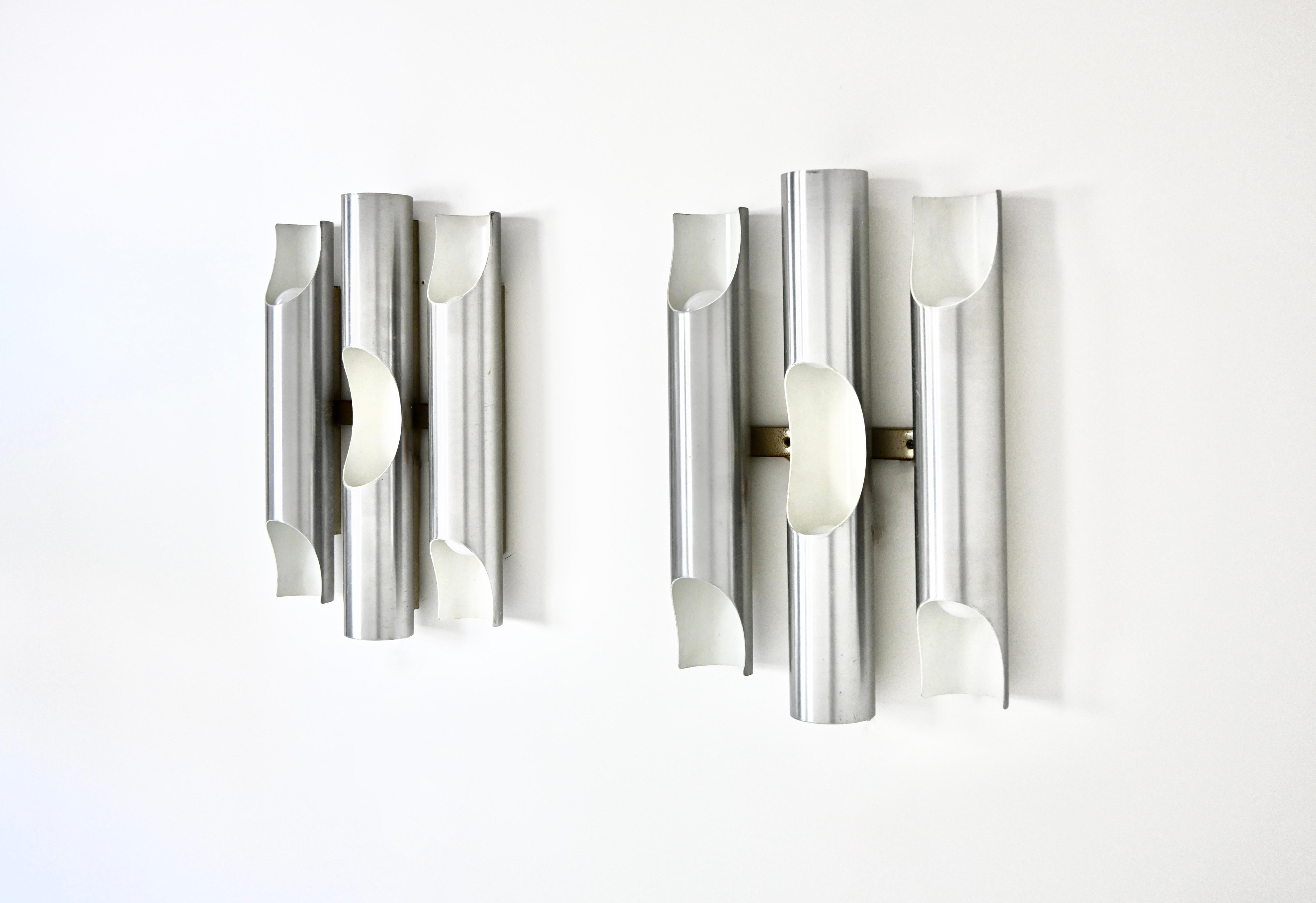 Late 20th Century Pair of Fuga Wall Lamps by Maija Liisa Komulainen for Raak, 1970s