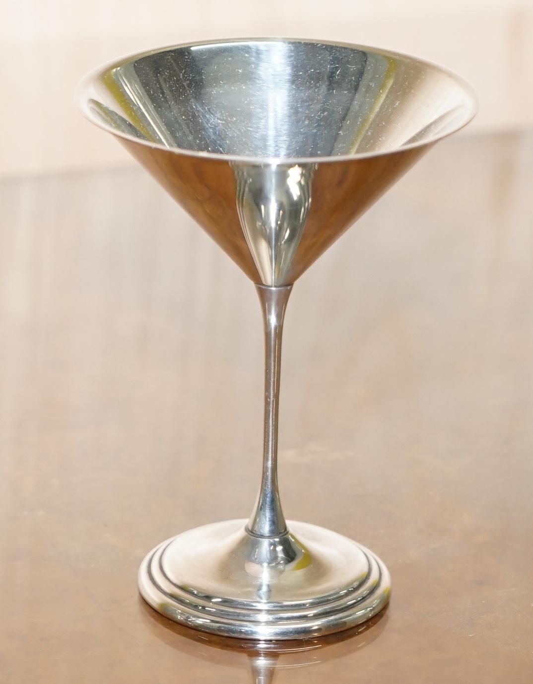 sterling silver martini glasses