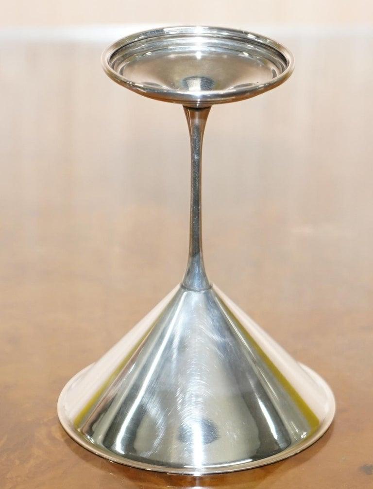 Coppia di bicchieri da Martini in argento Sterling Made in Sheffield del 1996 con marchio di garanzia in vendita 1