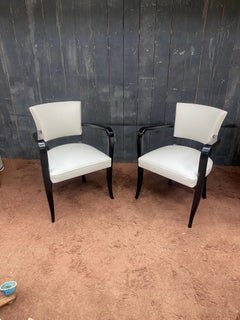 Pair of fully restored Art Deco armchairs, circa 1930