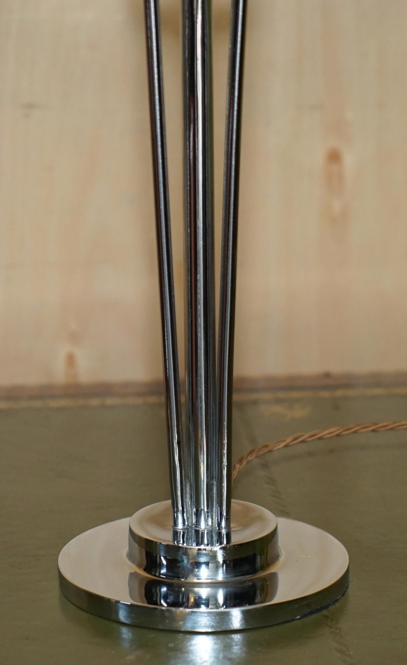 PAIR OF FULLY RESTORED ELSIE ROBERTS OSWALD PARTRIDGE MILNE TABLE LAMPs In Good Condition For Sale In West Sussex, Pulborough