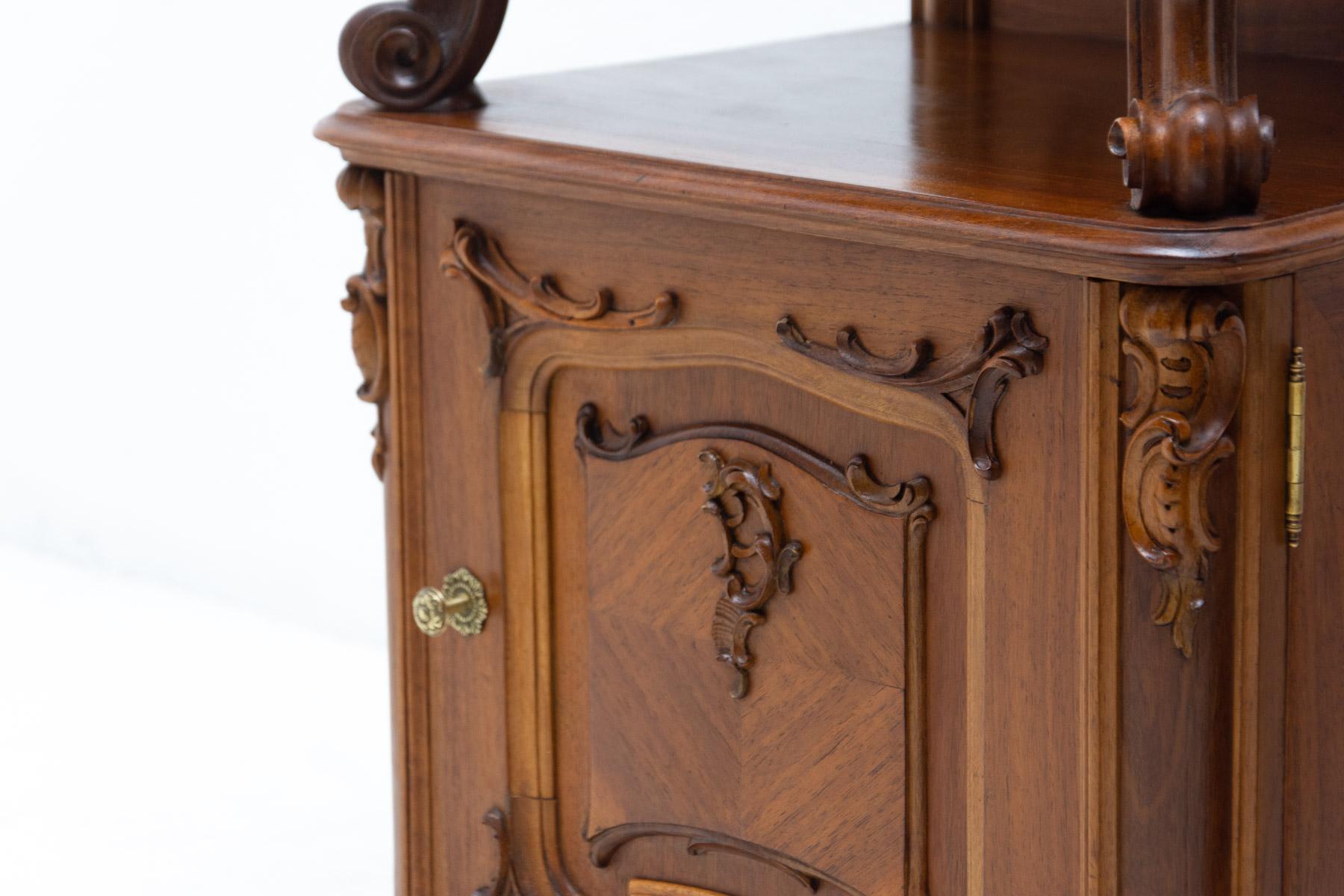Pair of Fully Restored Historicist Bedside Tables, 1910, Austria For Sale 11