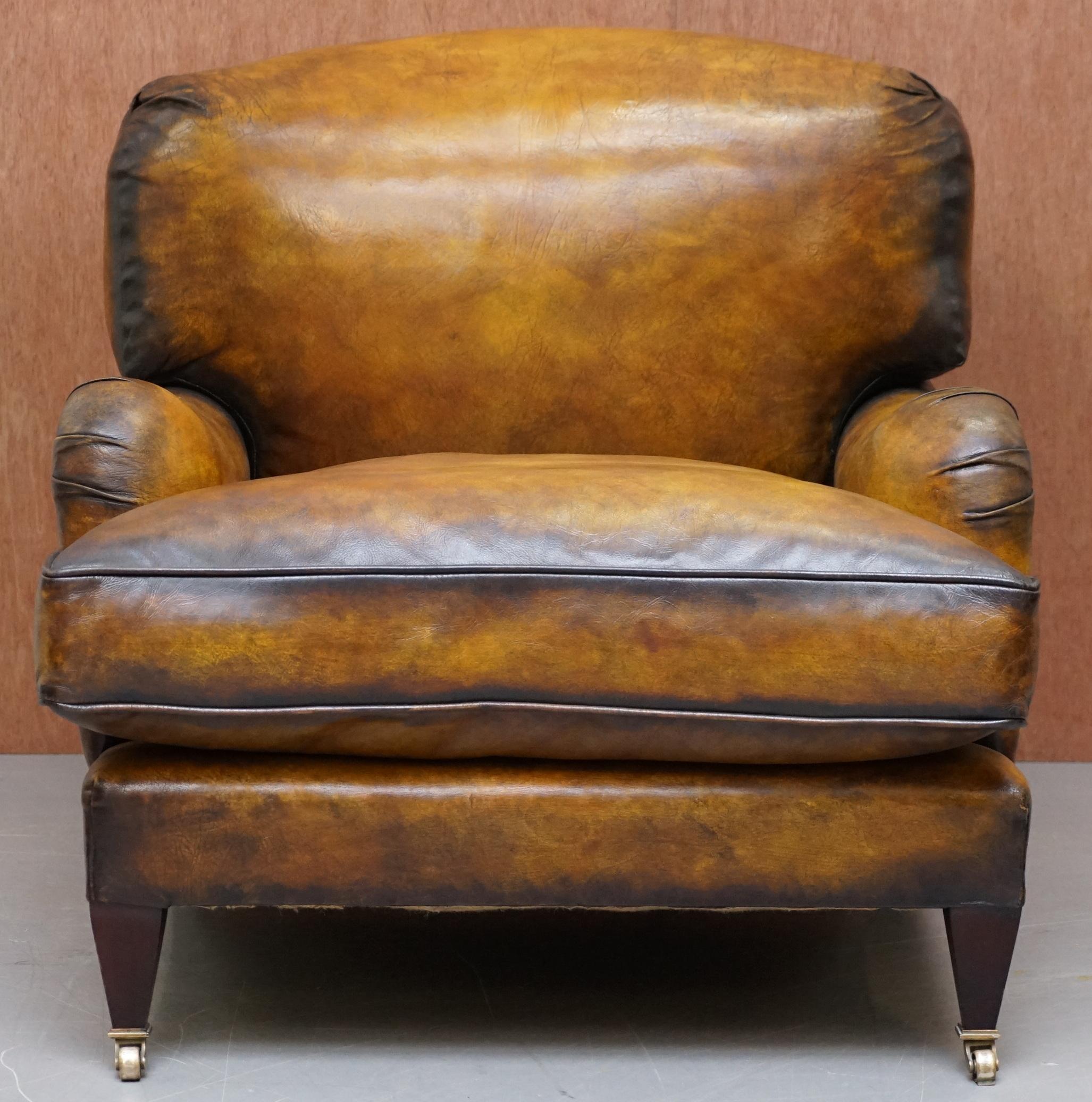 brown leather armchairs for sale