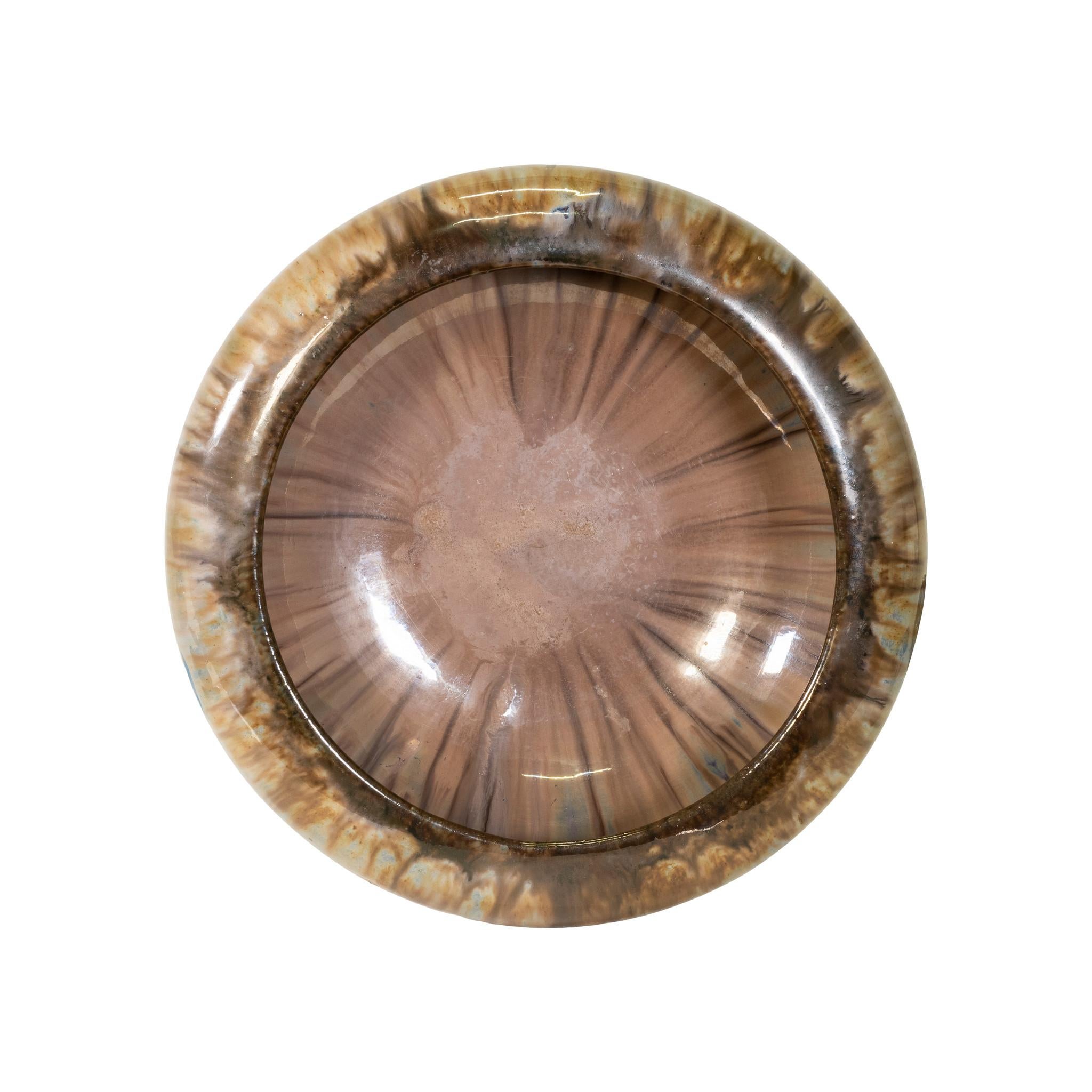 Pair of Fulper pottery bowls. Signed on the bottom. Fulper Pottery was incorporated in 1899 although the company was well established prior to this date. The first art pottery line introduced by Fulper was Vasecraft in 1909. In 1910, Martin Stangl
