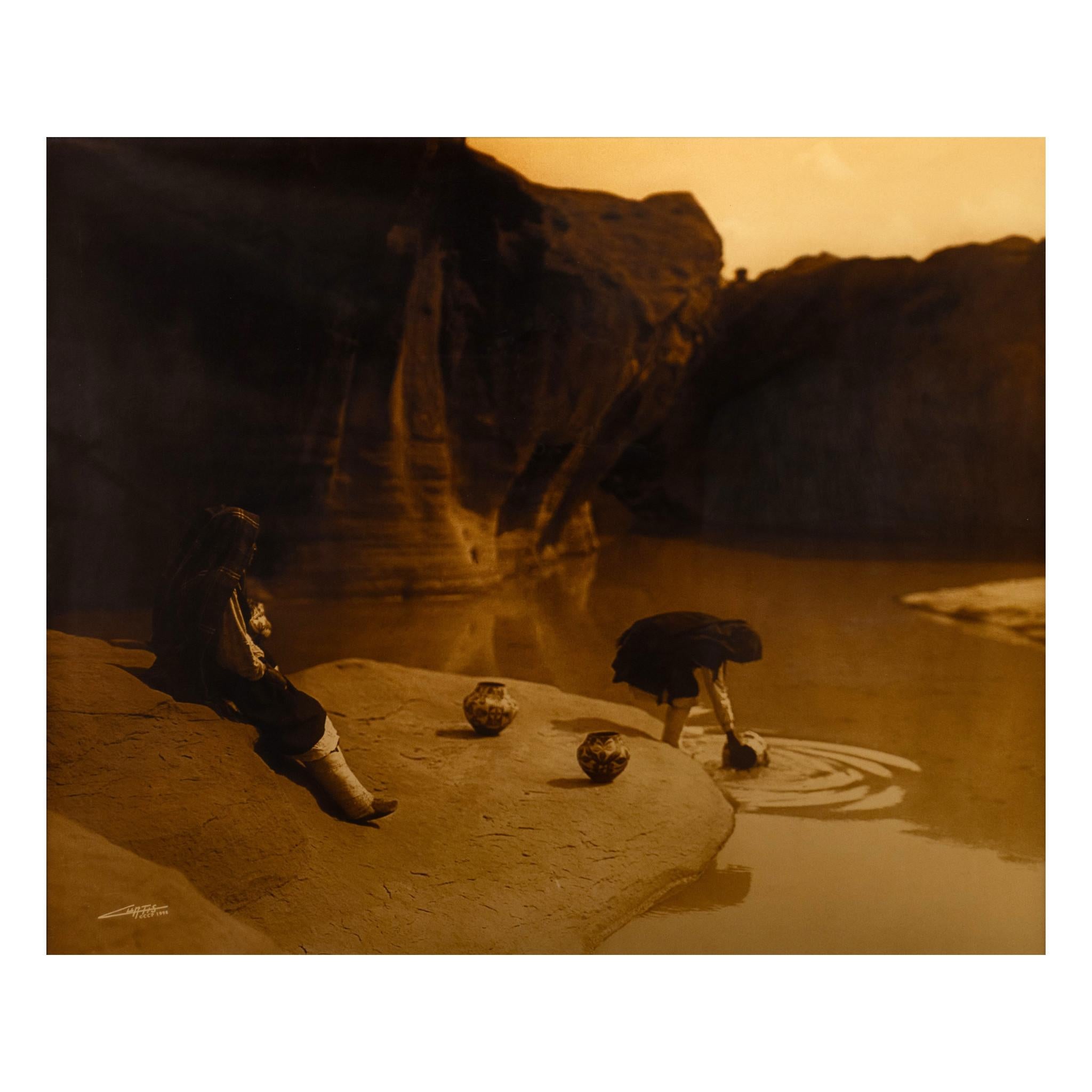 At the Old Well- Acoma. Centennial edition goldtone 15/100. 18