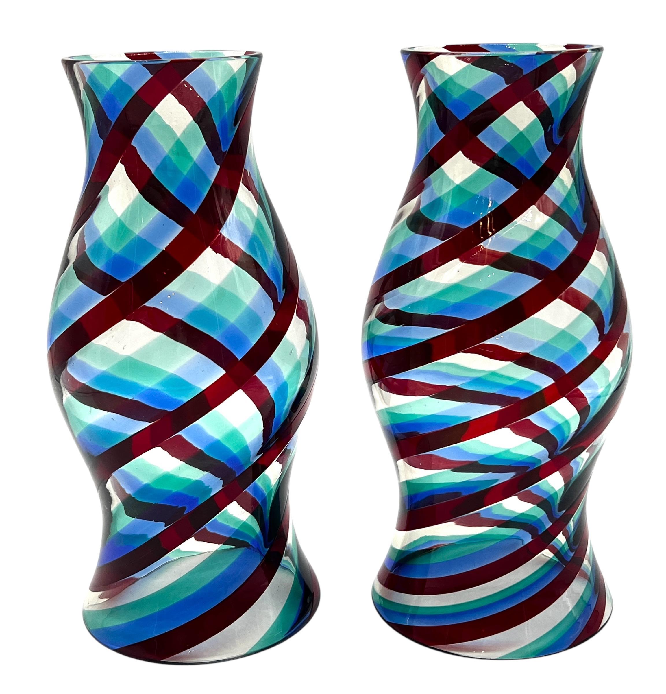20th Century Pair of Fulvio Bianconi for Venini 