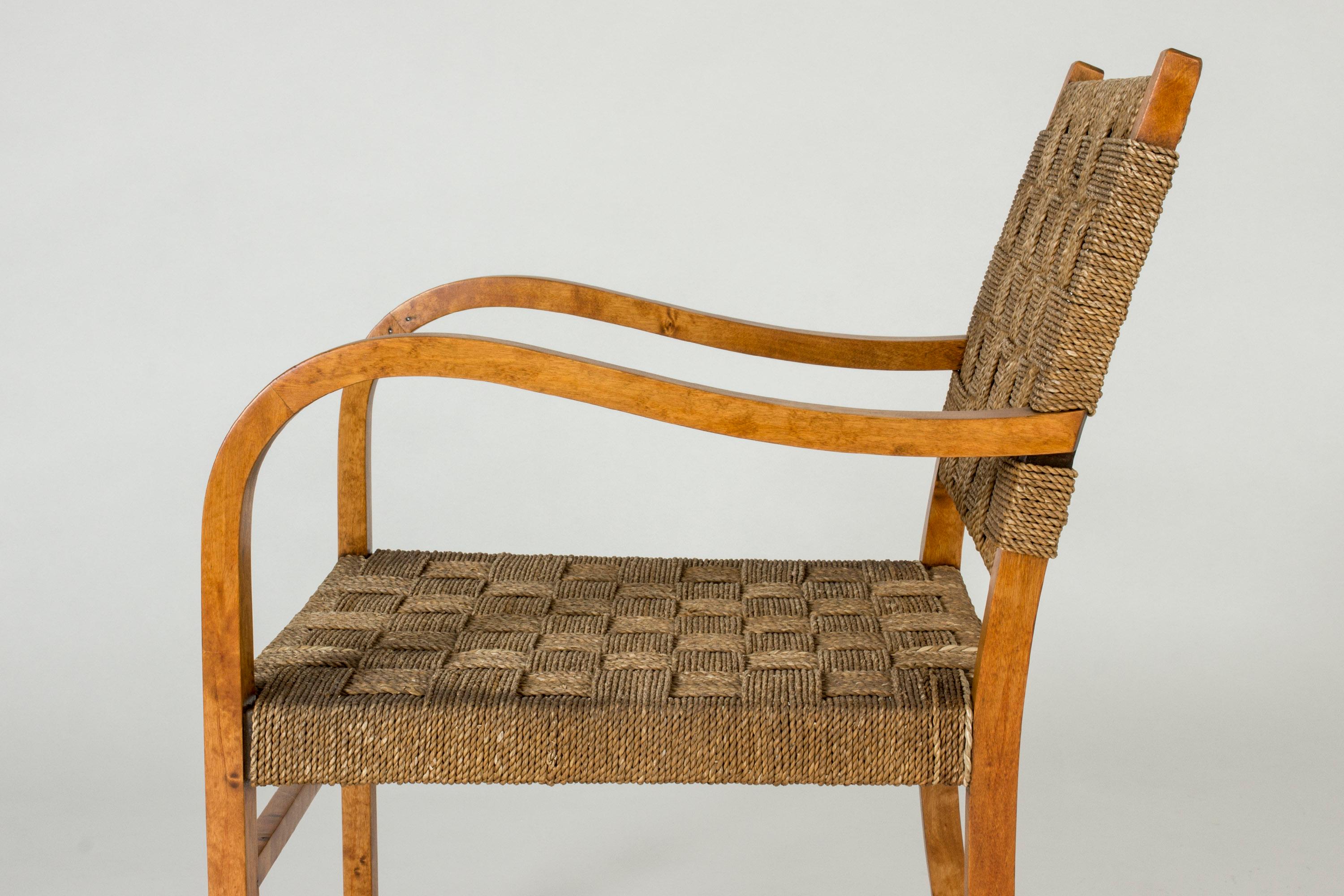 Functionalist Armchair by Axel Larsson for Bodafors, Sweden, 1930s 3