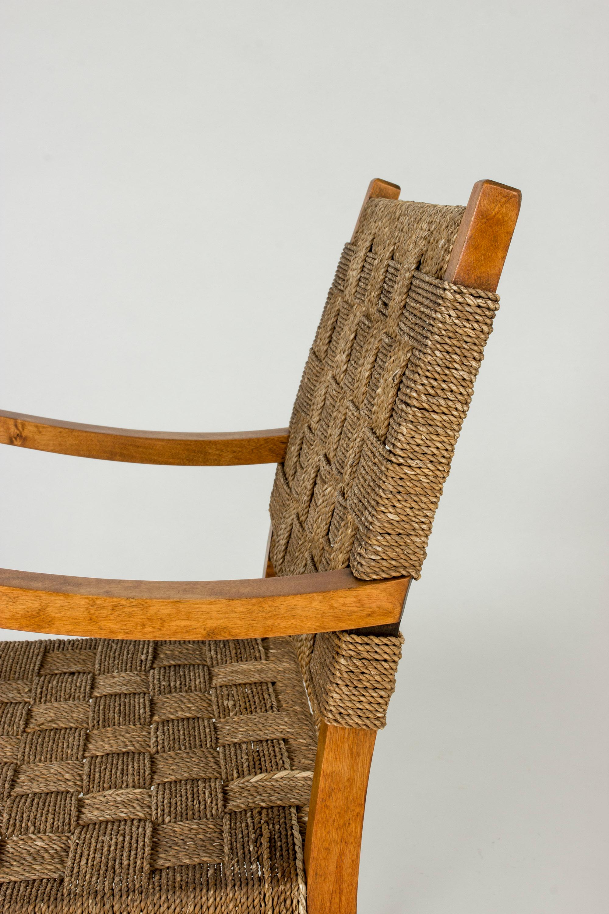 Mid-20th Century Functionalist Armchair by Axel Larsson for Bodafors, Sweden, 1930s