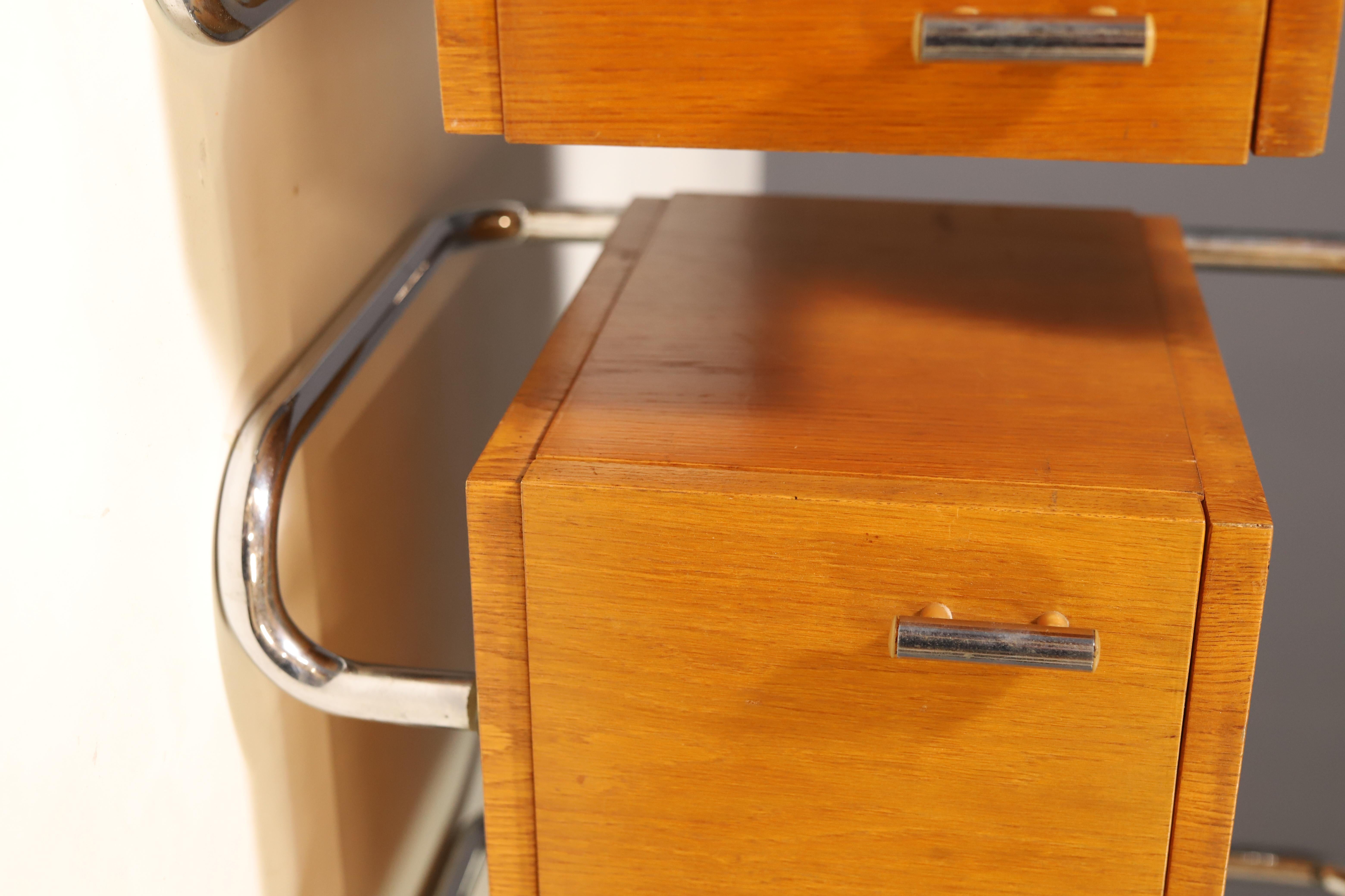 Pair of Functionalist Nightstands  Kovona N.P., 1950s 7