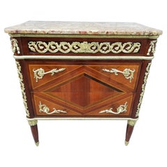 Furniture in Rosewood and Violet Plated 19th Century