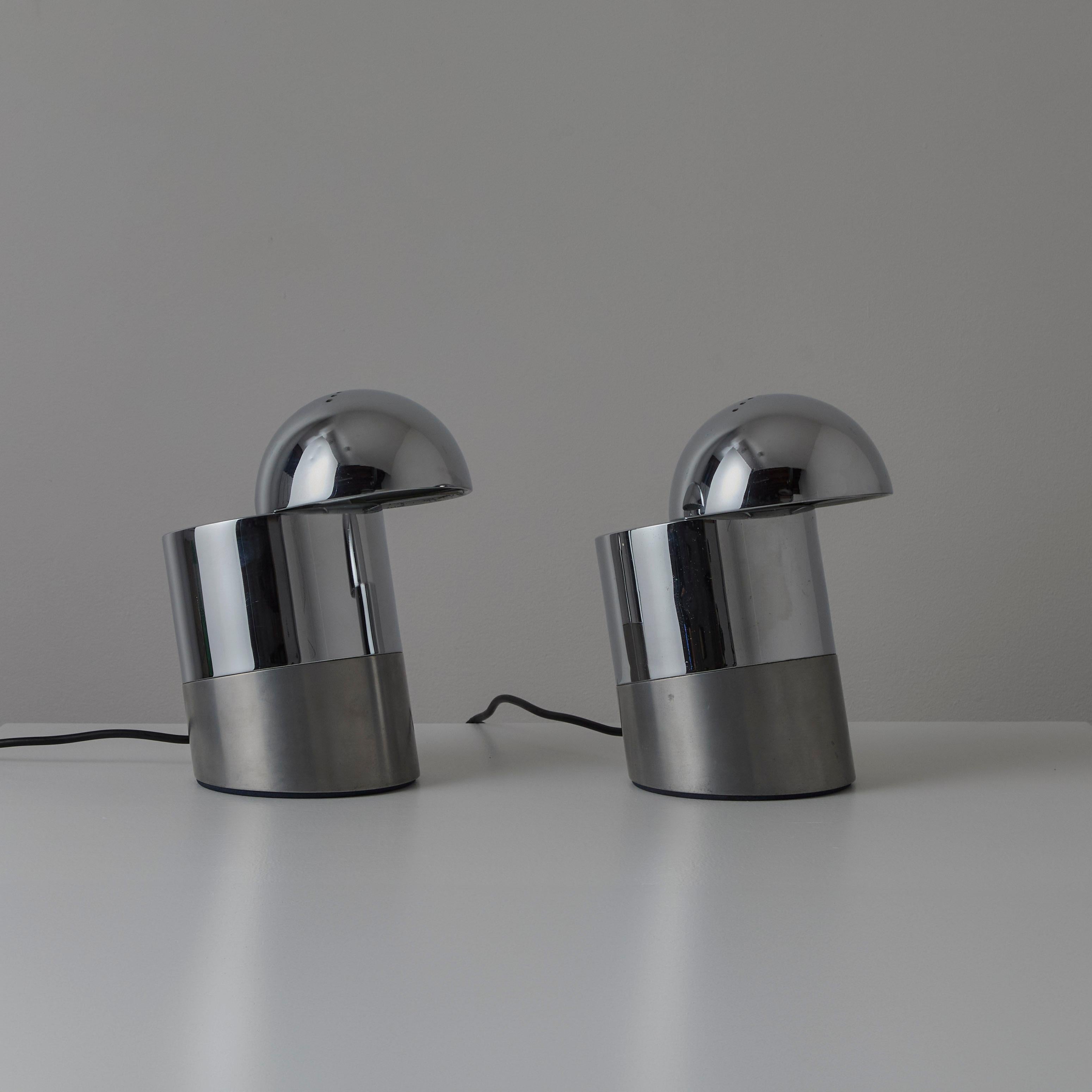 Pair of 'Futura'Table Lamps by Ivo Sedazzari for Prisma In Good Condition For Sale In Los Angeles, CA