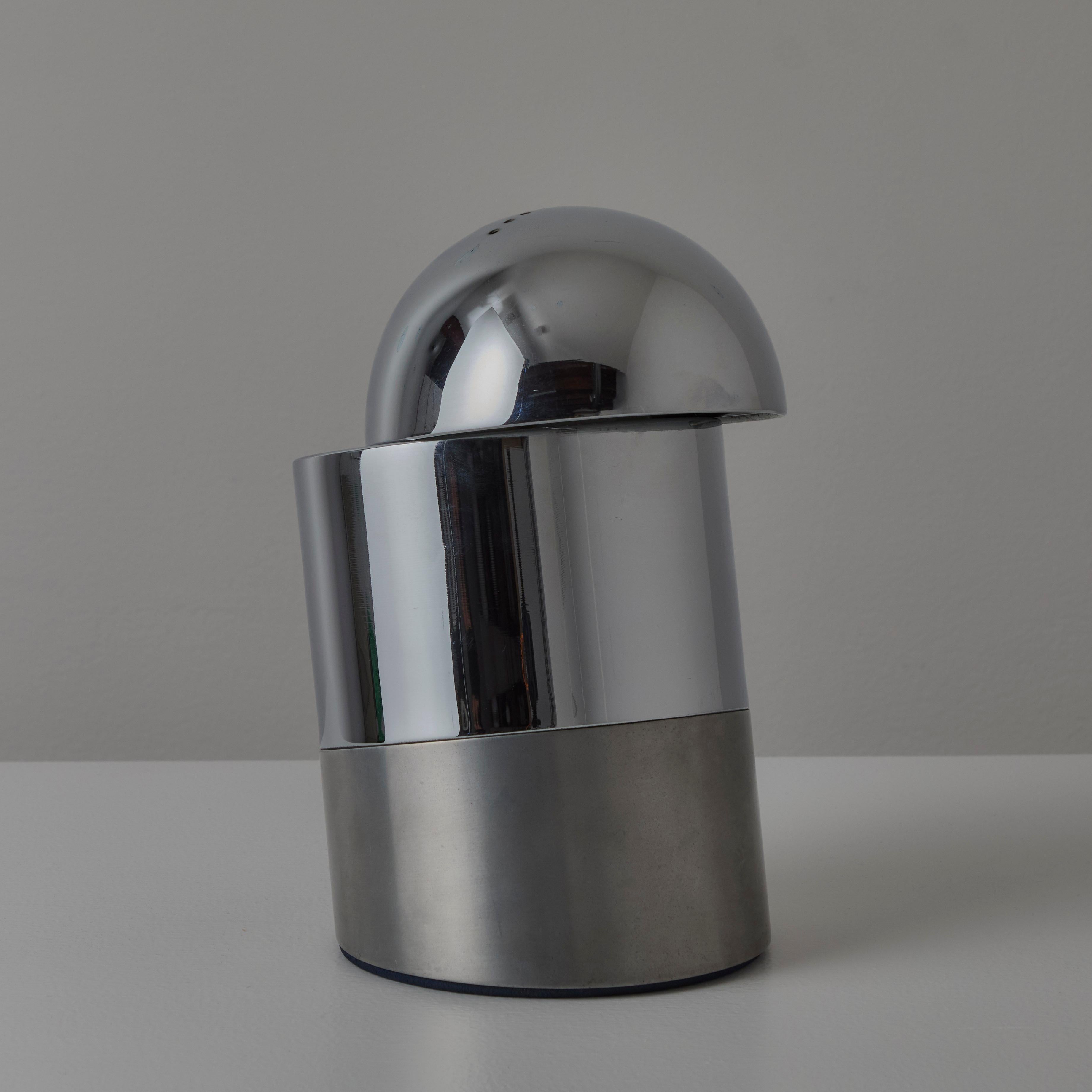 Chrome Pair of 'Futura'Table Lamps by Ivo Sedazzari for Prisma For Sale