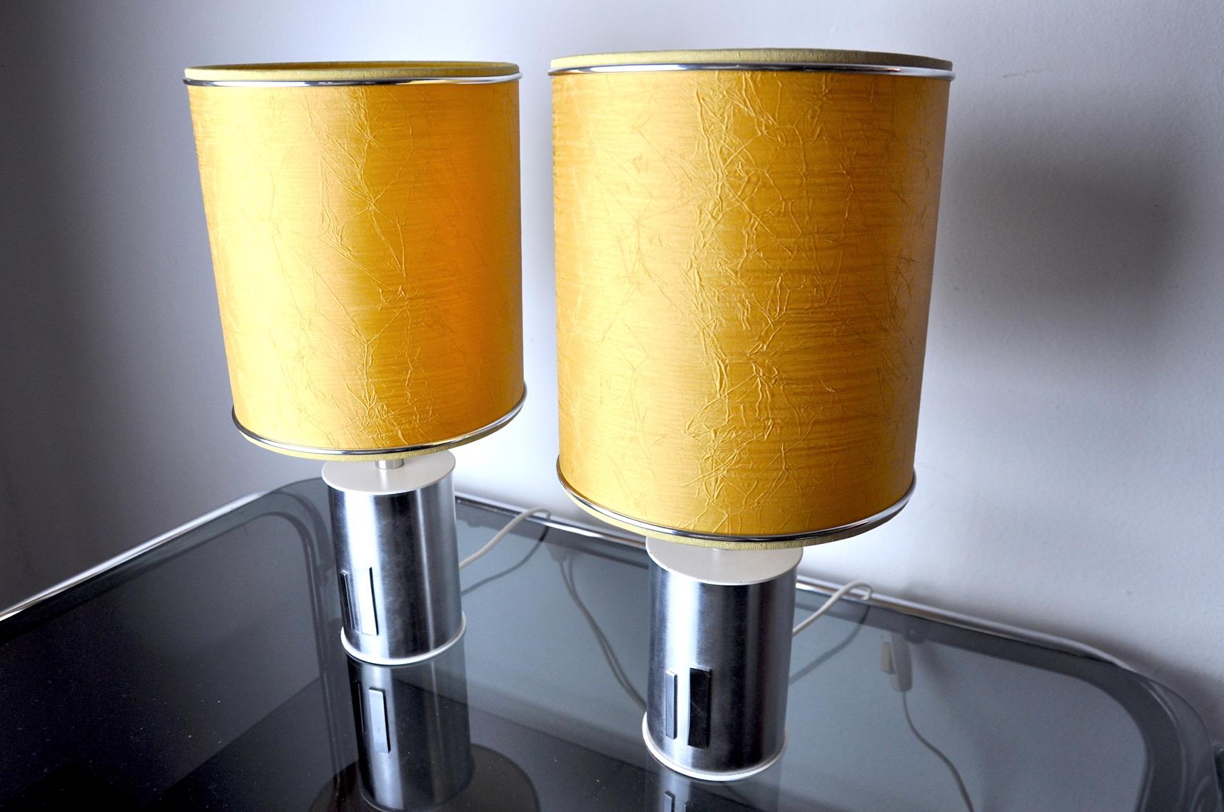 Spanish Pair of futuristic lamps by Marca SL, Spain, 1970s For Sale