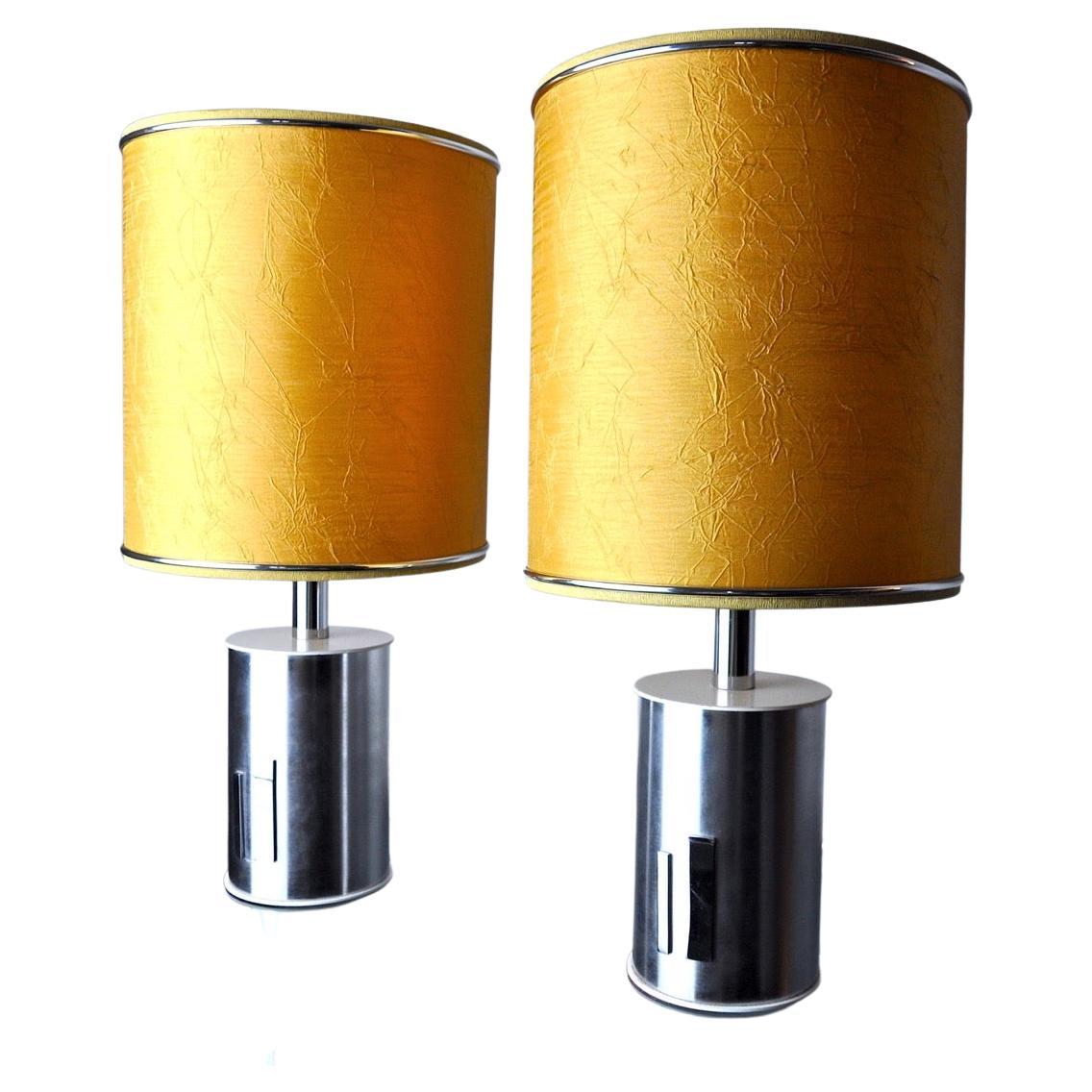 Pair of futuristic lamps by Marca SL, Spain, 1970s For Sale