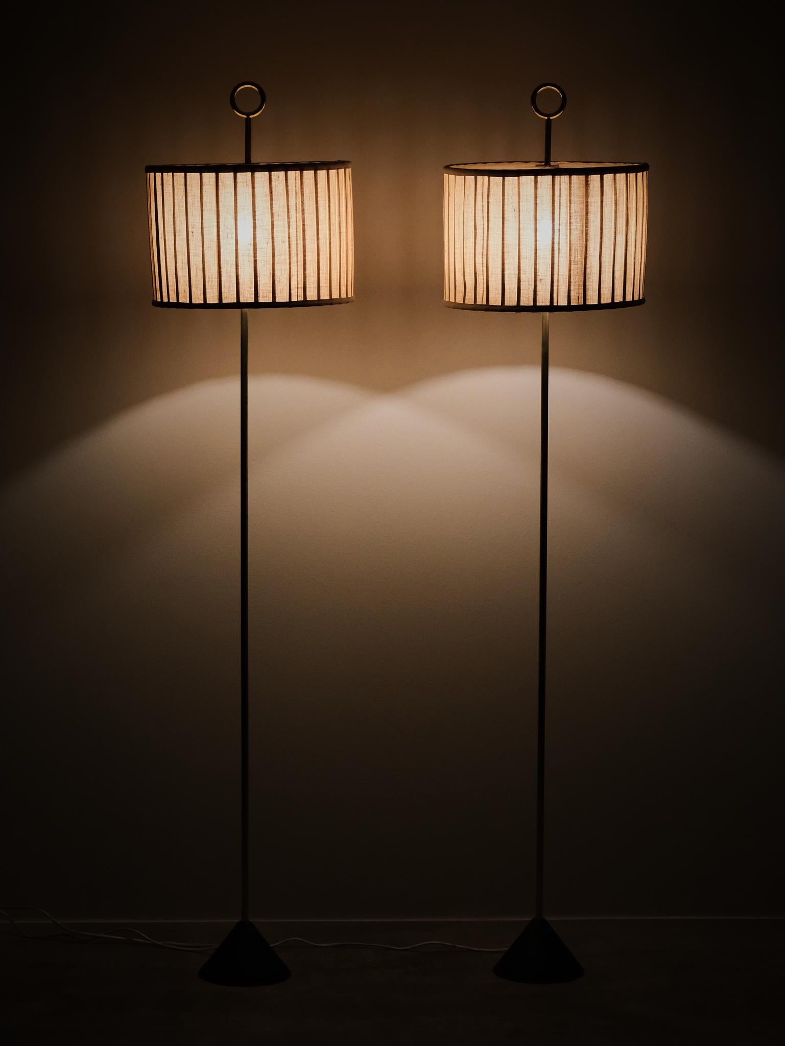 Pair of 'G-20' floor lamps by Hans-Agne Jakobsson, Sweden, 1950s en vente 6