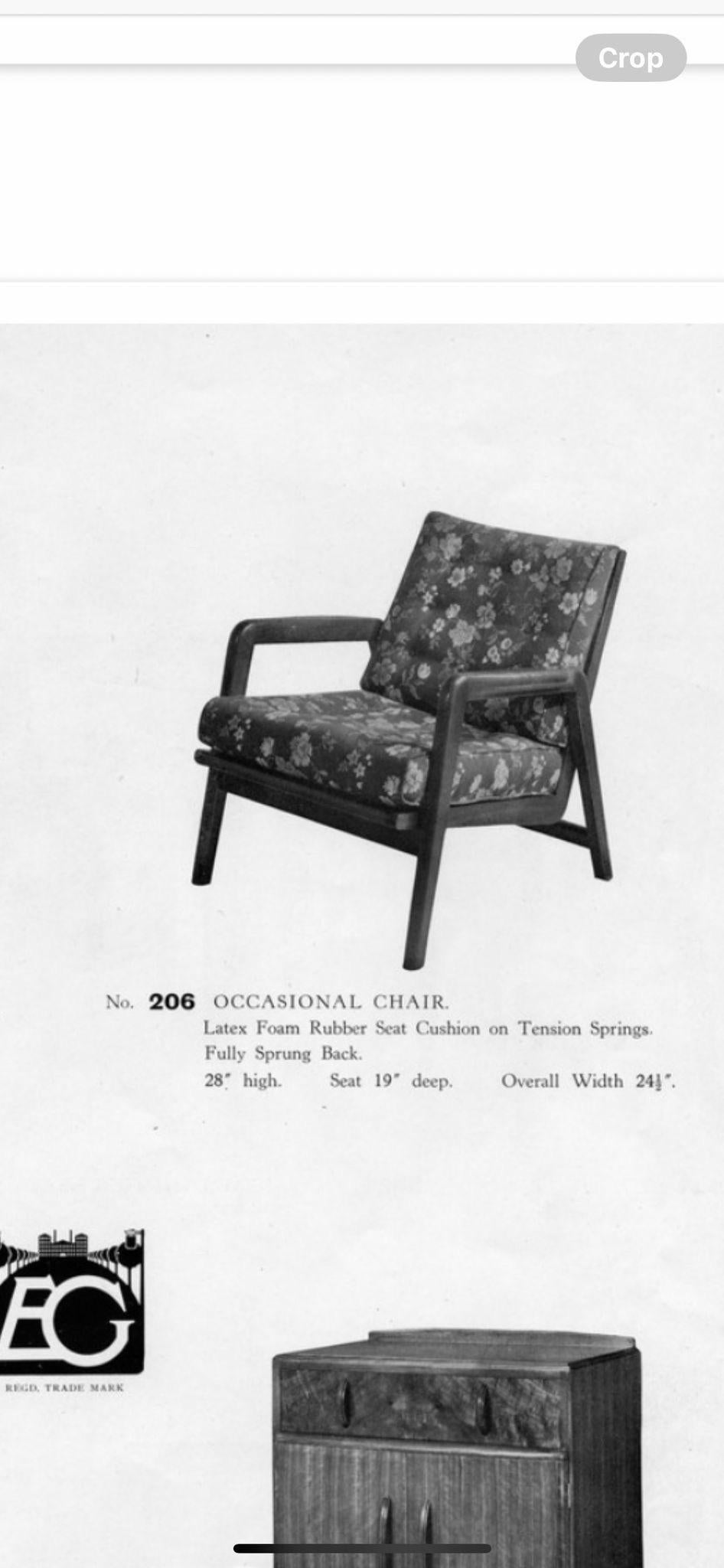 Bouclé Pair Of G Plan E Gomme Redford Lounge Chairs Mid Century Vintage Retro MCM For Sale