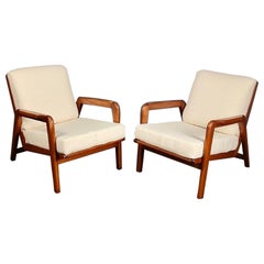 Paire de chaises longues Redford G Plan E Gomme mi-siècle vintage rétro MCM