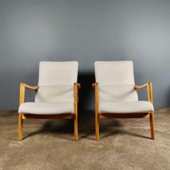 Pair Of G Plan E Gomme Siesta Lounge Chairs Model 411 By Victor Wilkins