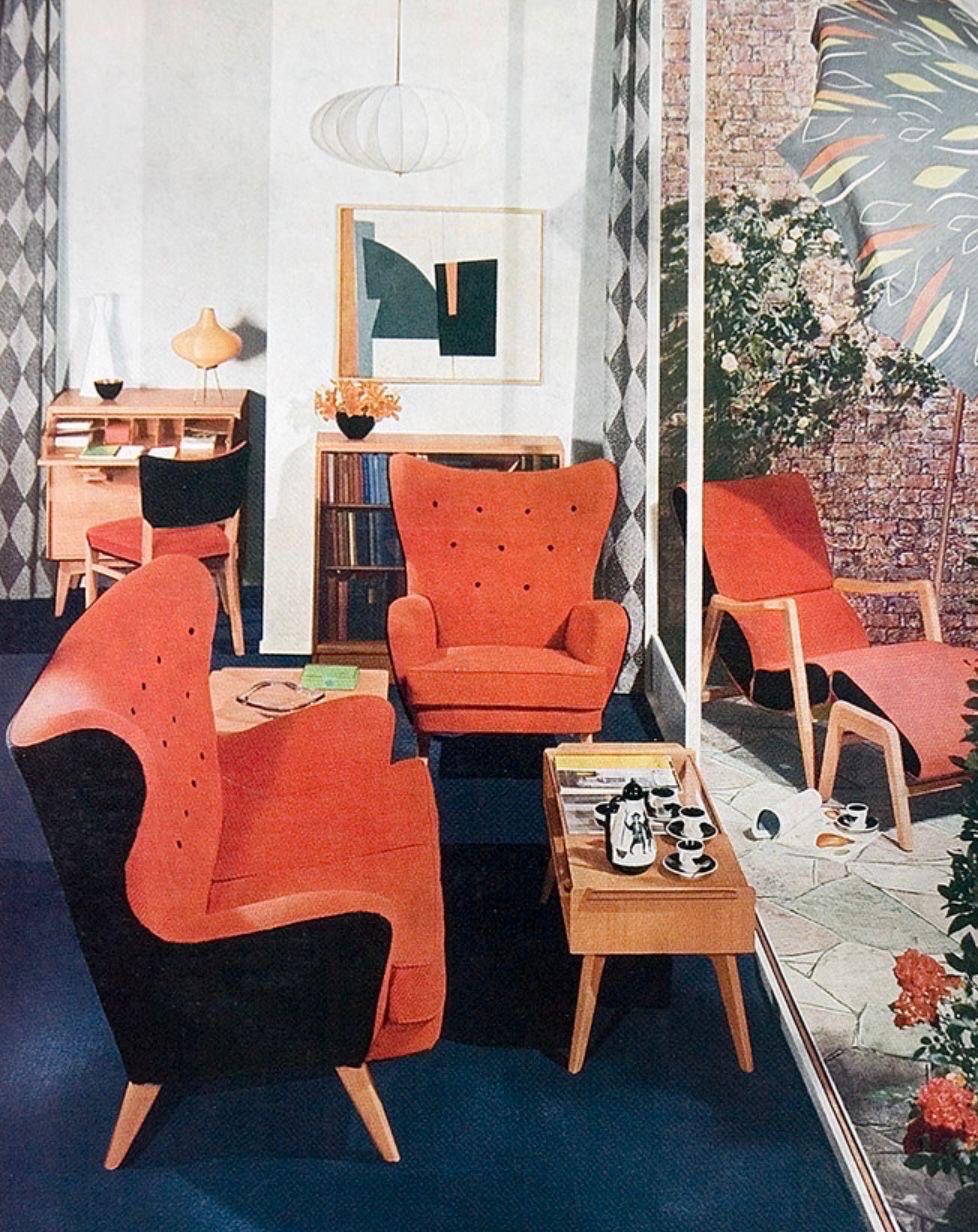 Other Pair Of G Plan E Gomme Siesta Lounge Chairs Model 411 By Victor Wilkins