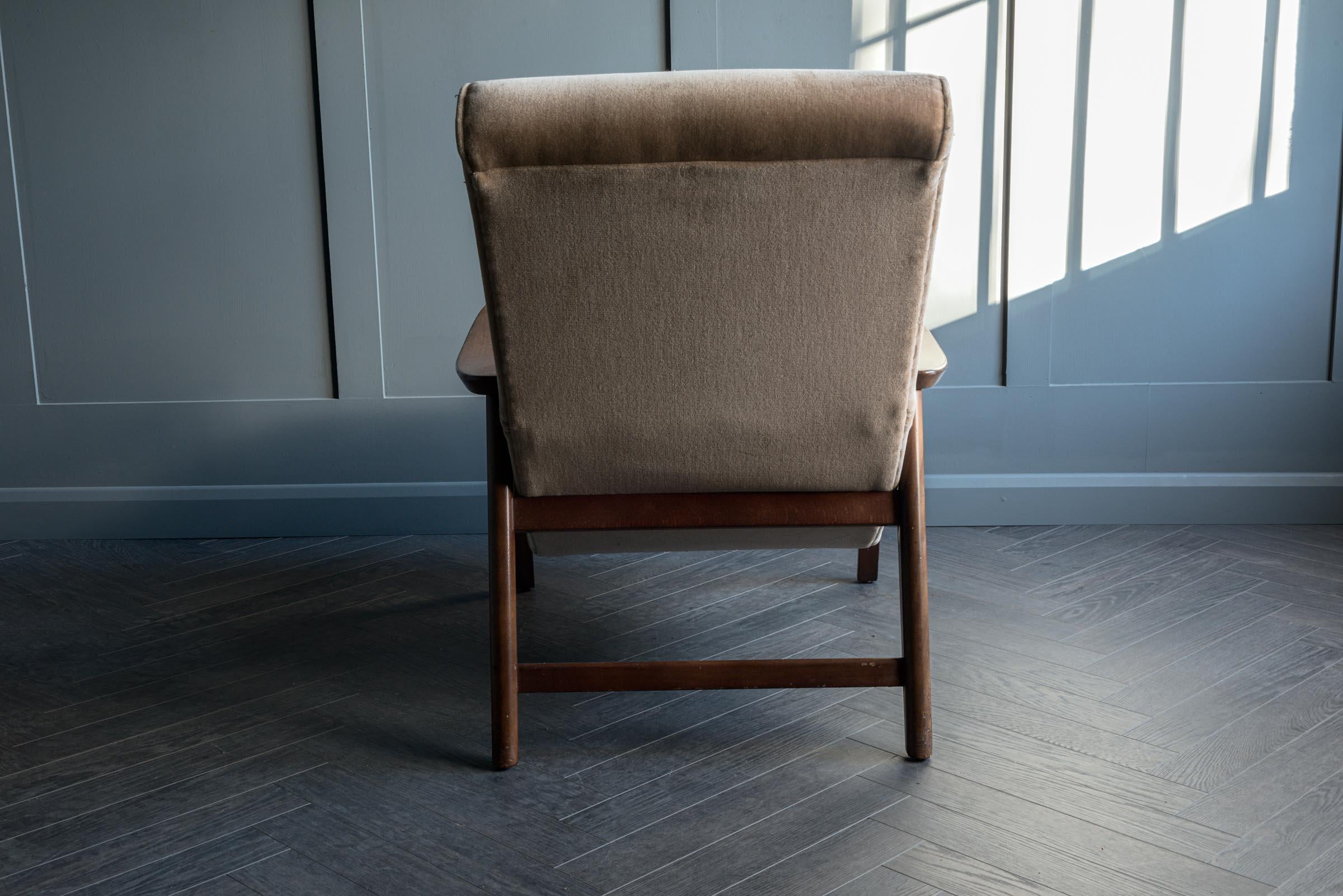 Velvet Pair of G Plan Siesta Model 411 Chairs For Sale