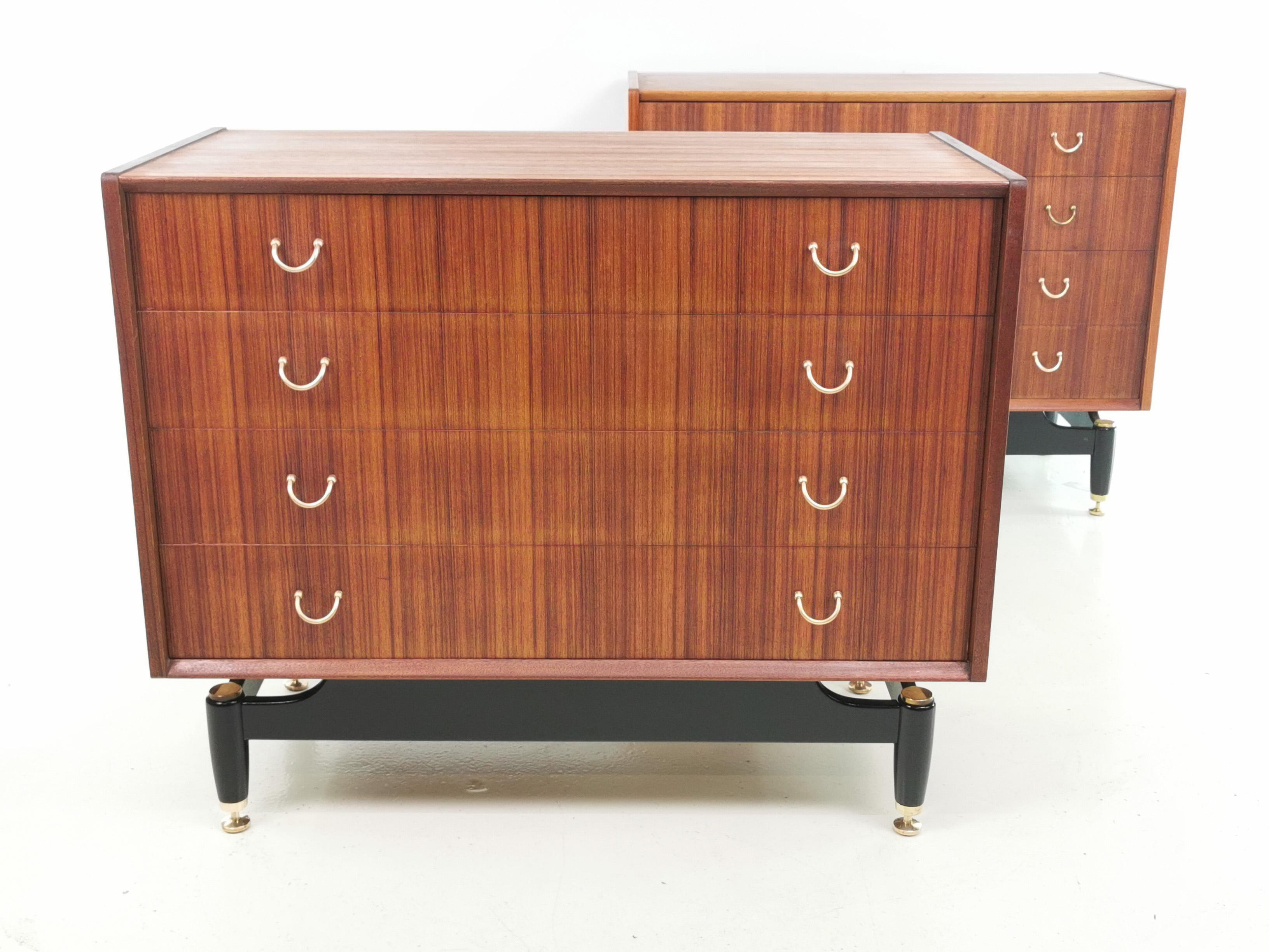 Pair of G Plan Teak E Gomme Tola Chest of Drawers Vintage Midcentury 3