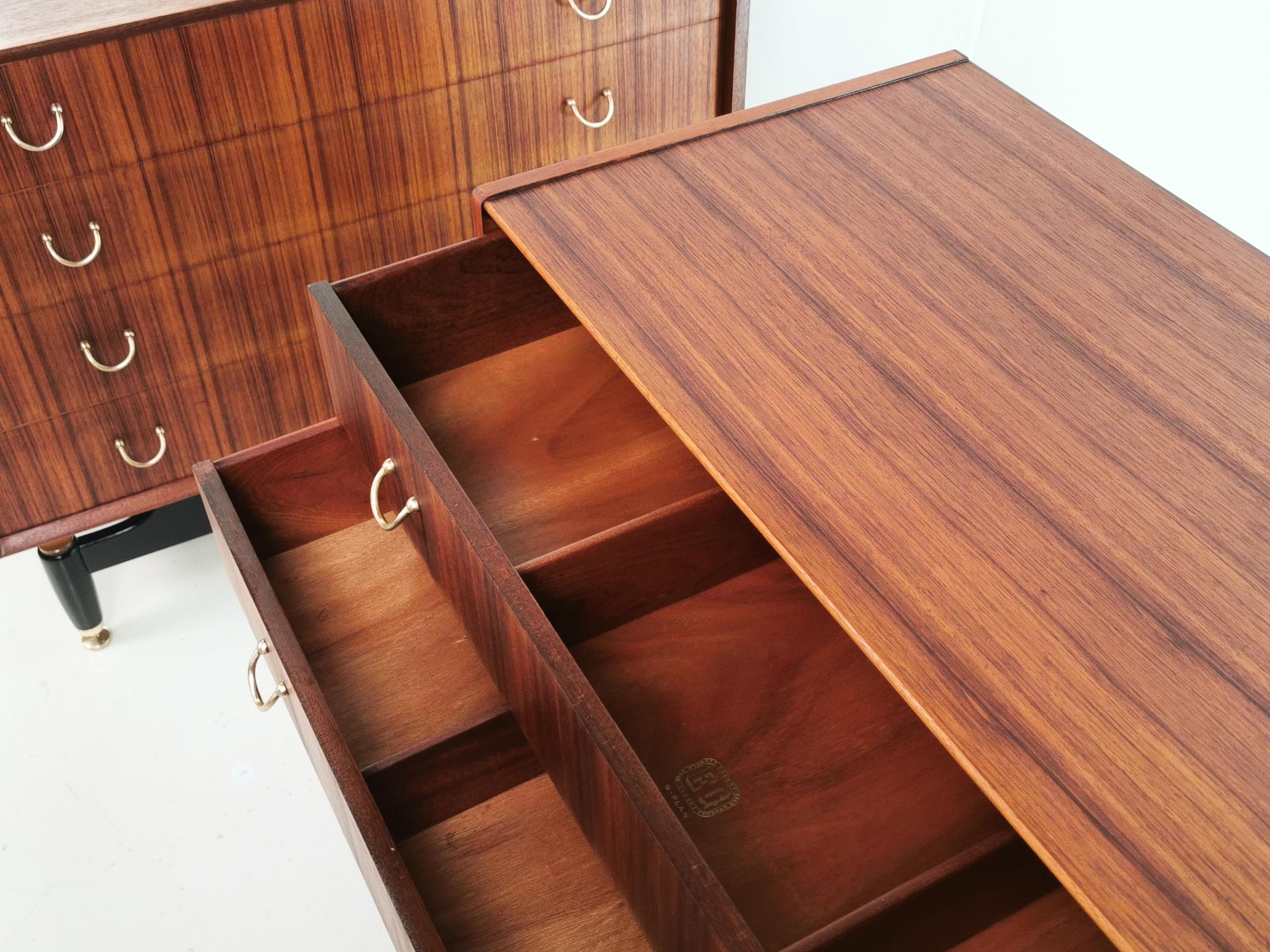 Pair of G Plan Teak E Gomme Tola Chest of Drawers Vintage Midcentury In Good Condition In STOKE ON TRENT, GB