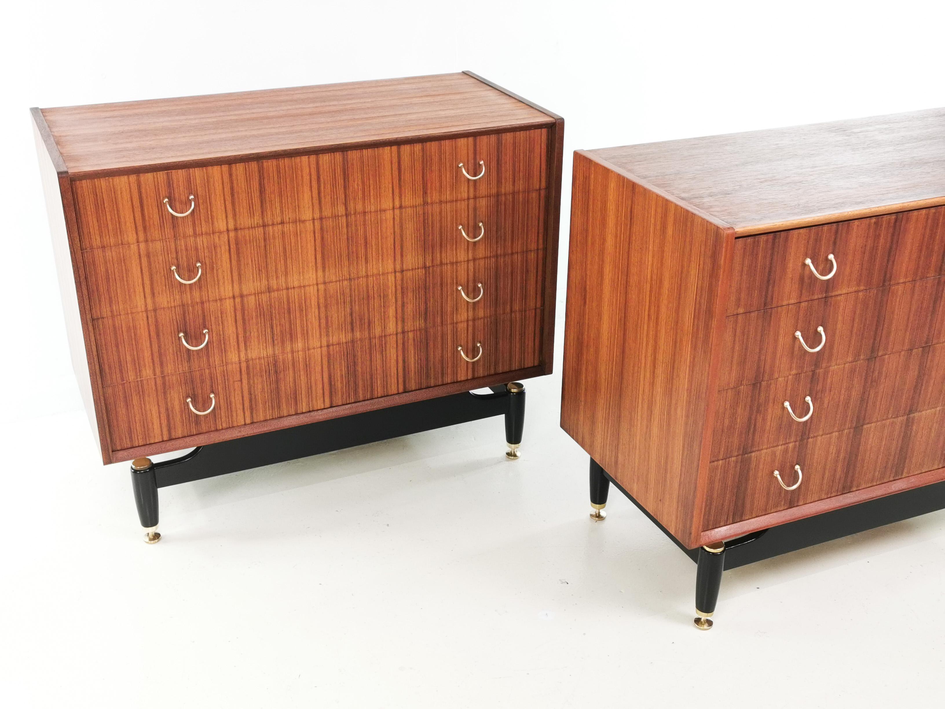 Pair of G Plan Teak E Gomme Tola Chest of Drawers Vintage Midcentury 1