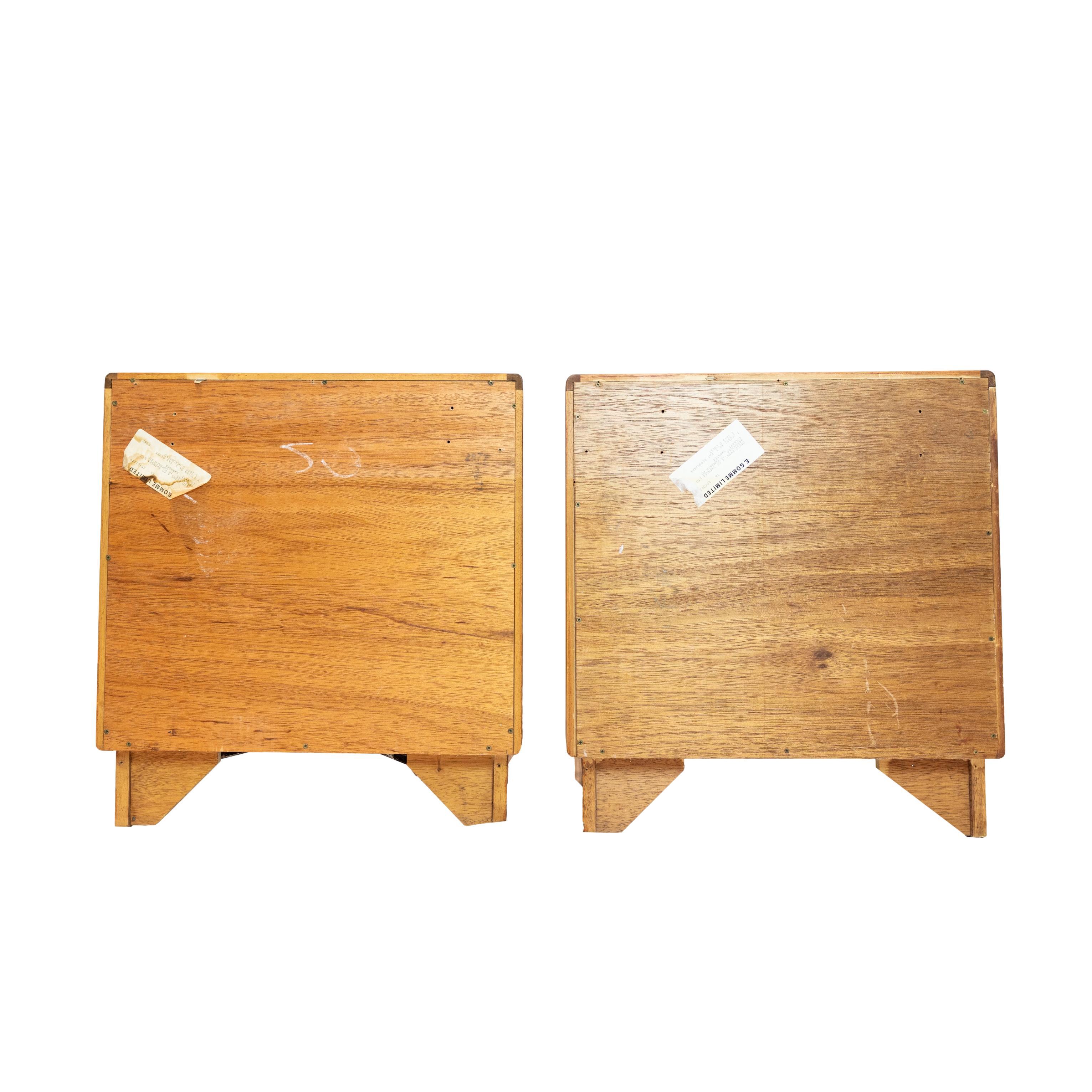 Hand-Crafted Pair of G Plan Teak 'Fresco' Side Chests by Victor Wilkins, English, ca. 1960 For Sale
