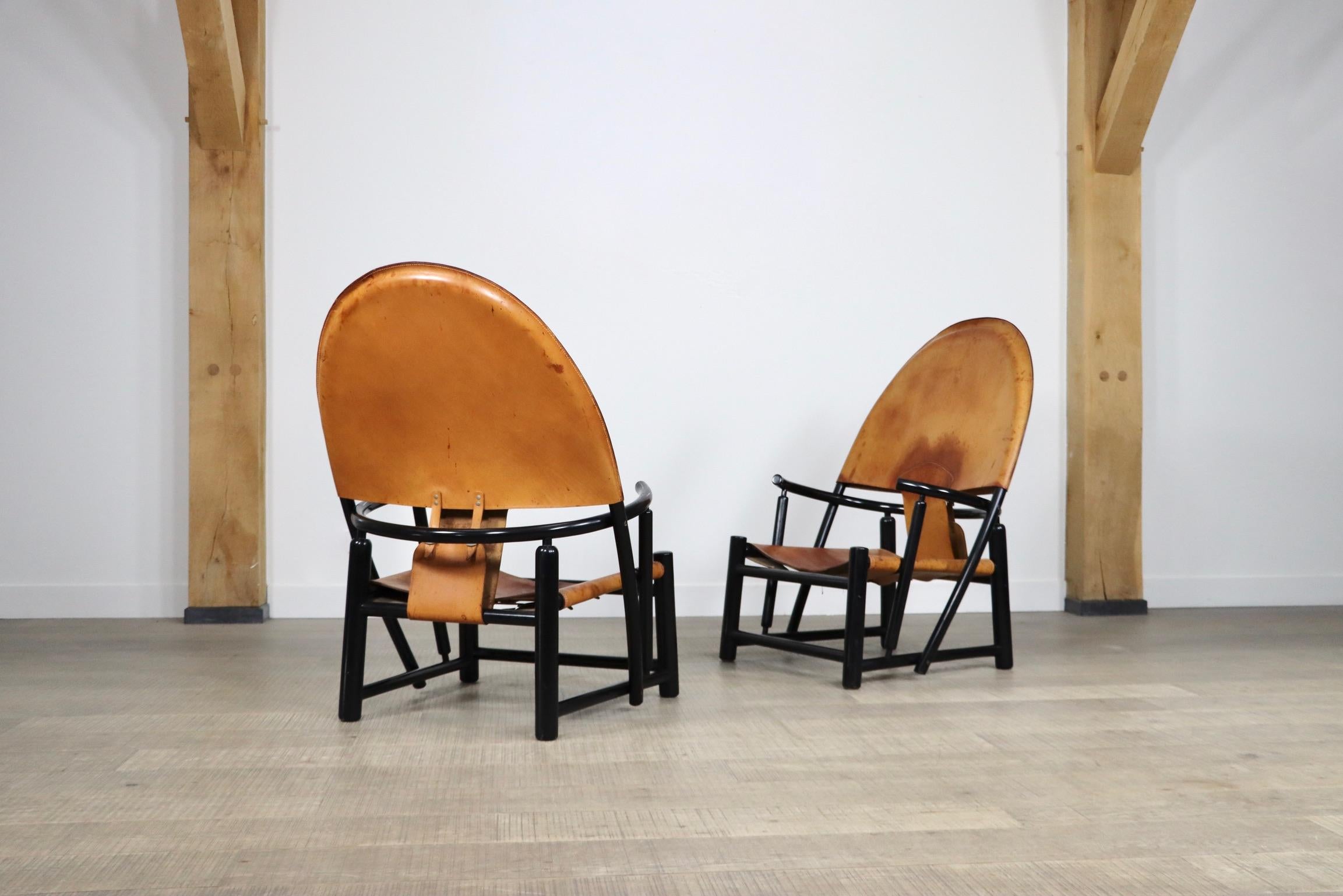 Pair of G23 Hoop chairs by Piero Palange and Werther Toffoloni for Germa 6