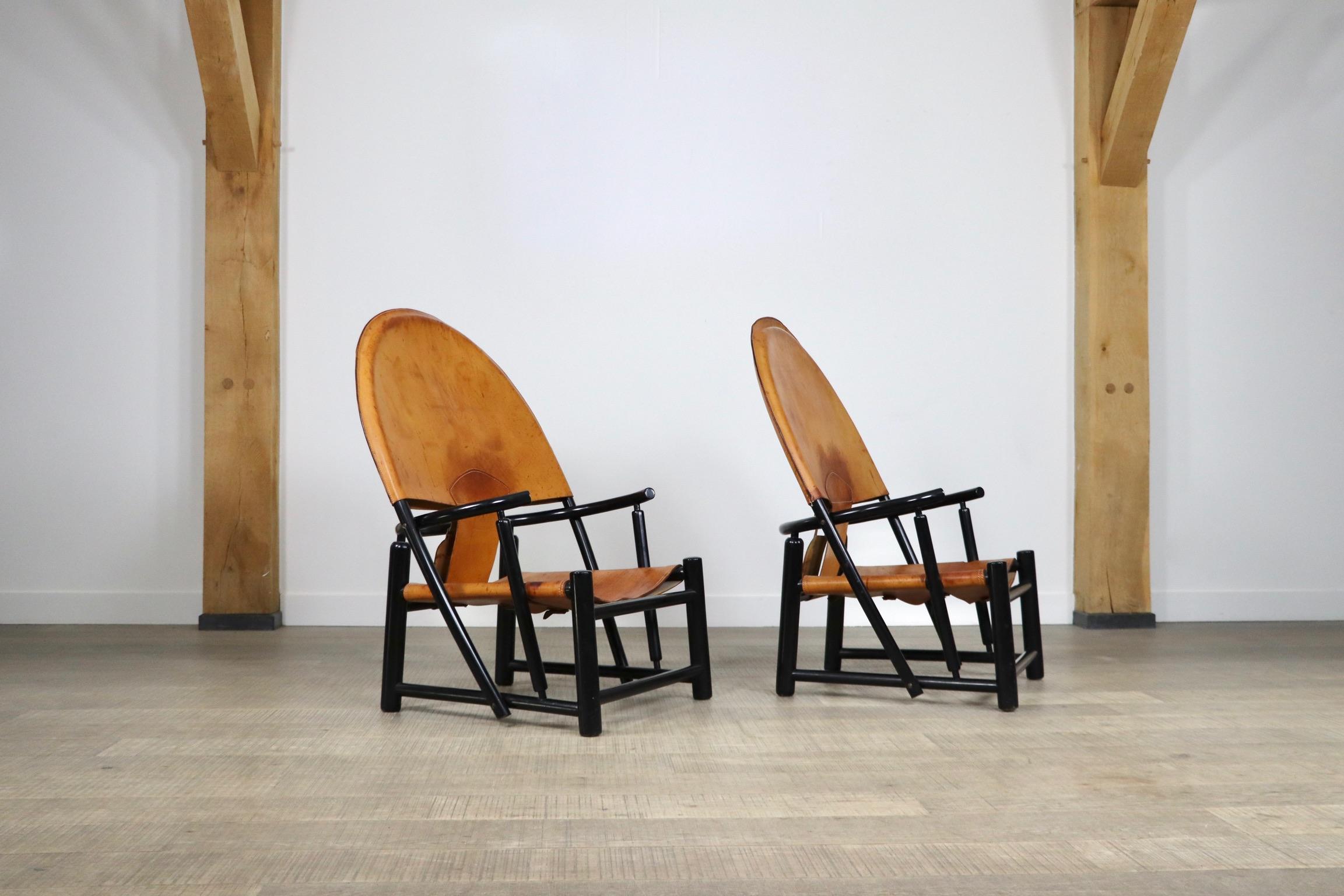 Pair of G23 Hoop chairs by Piero Palange and Werther Toffoloni for Germa 8