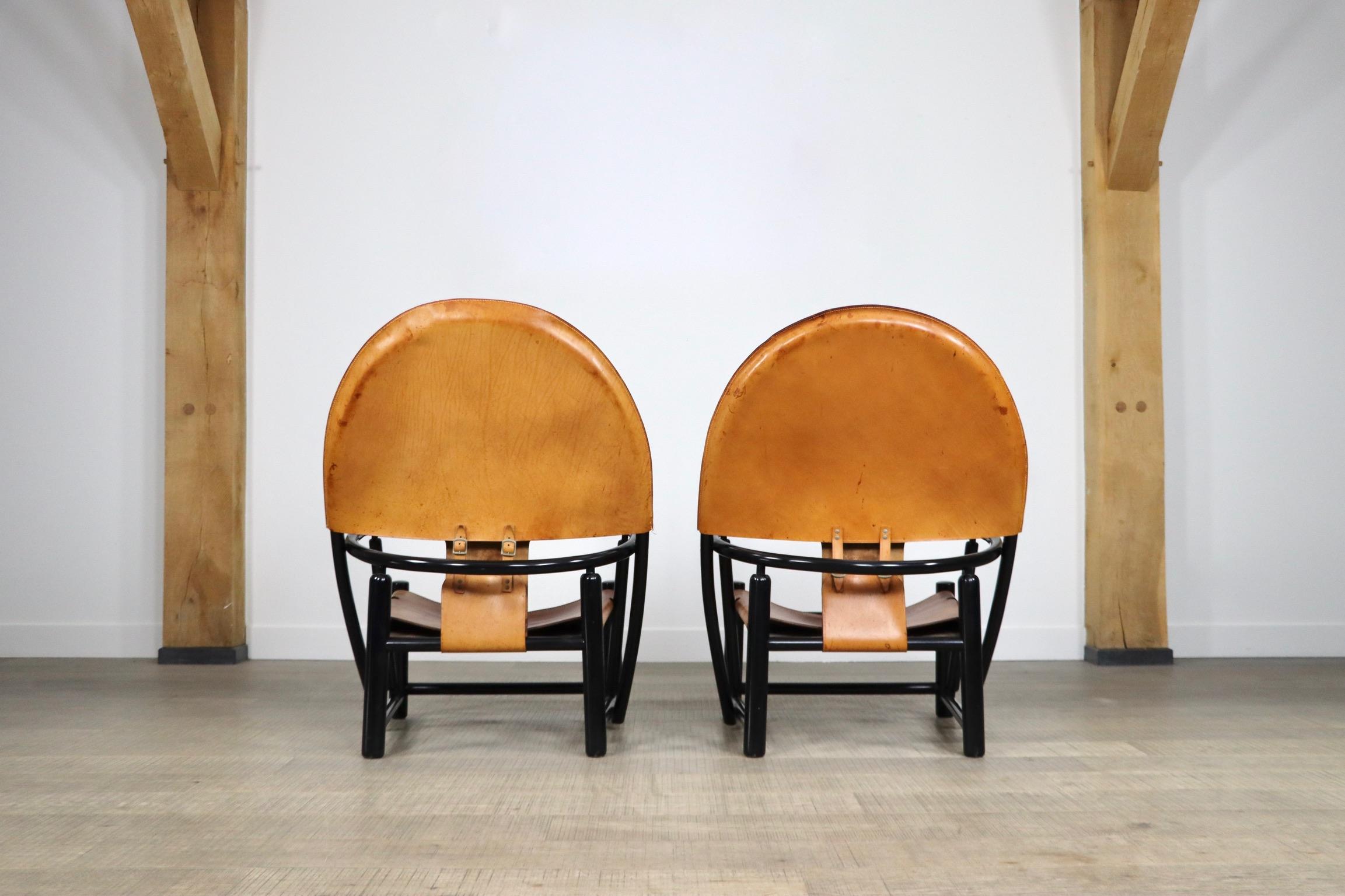 Pair of G23 Hoop chairs by Piero Palange and Werther Toffoloni for Germa 9