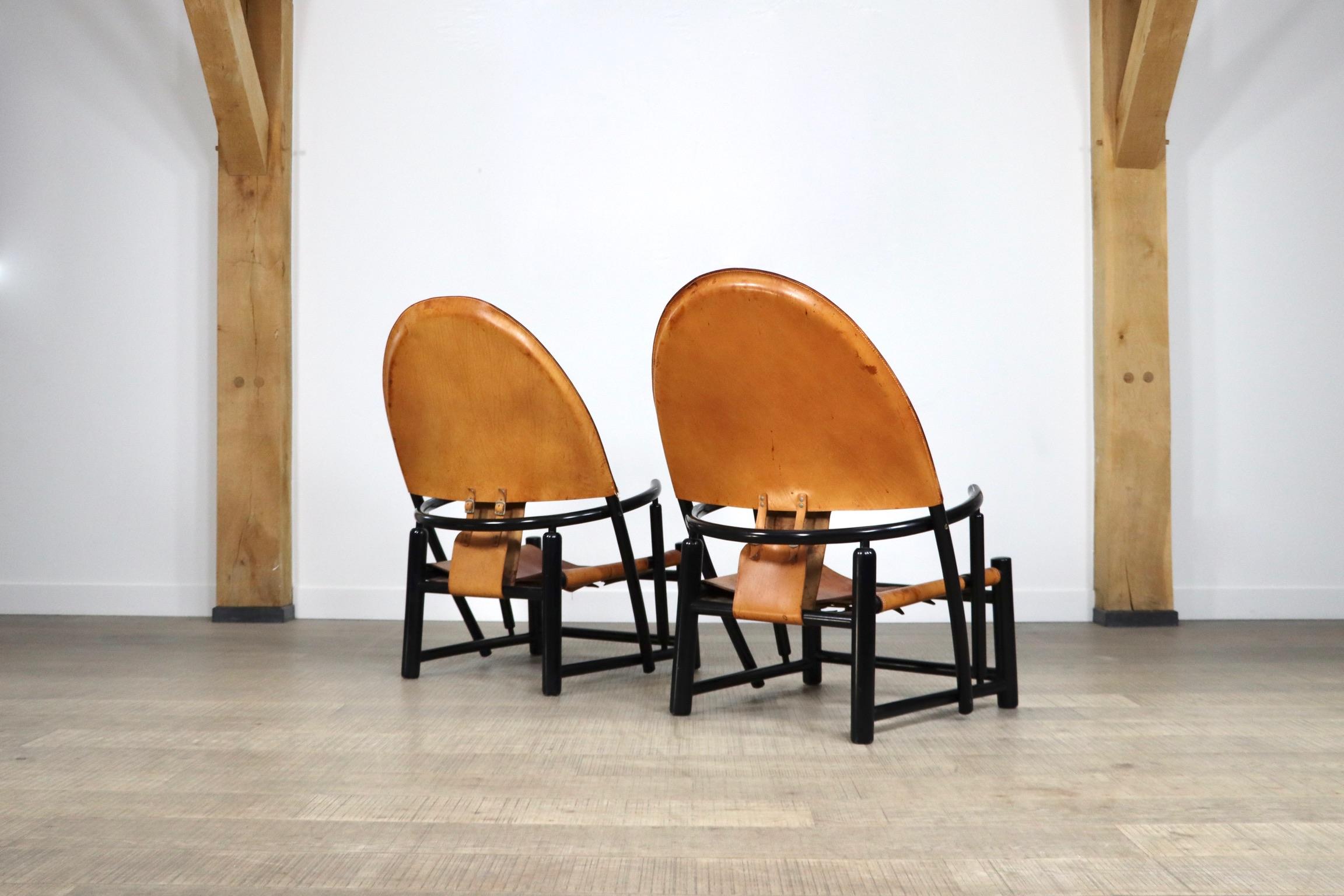 Pair of G23 Hoop chairs by Piero Palange and Werther Toffoloni for Germa 10