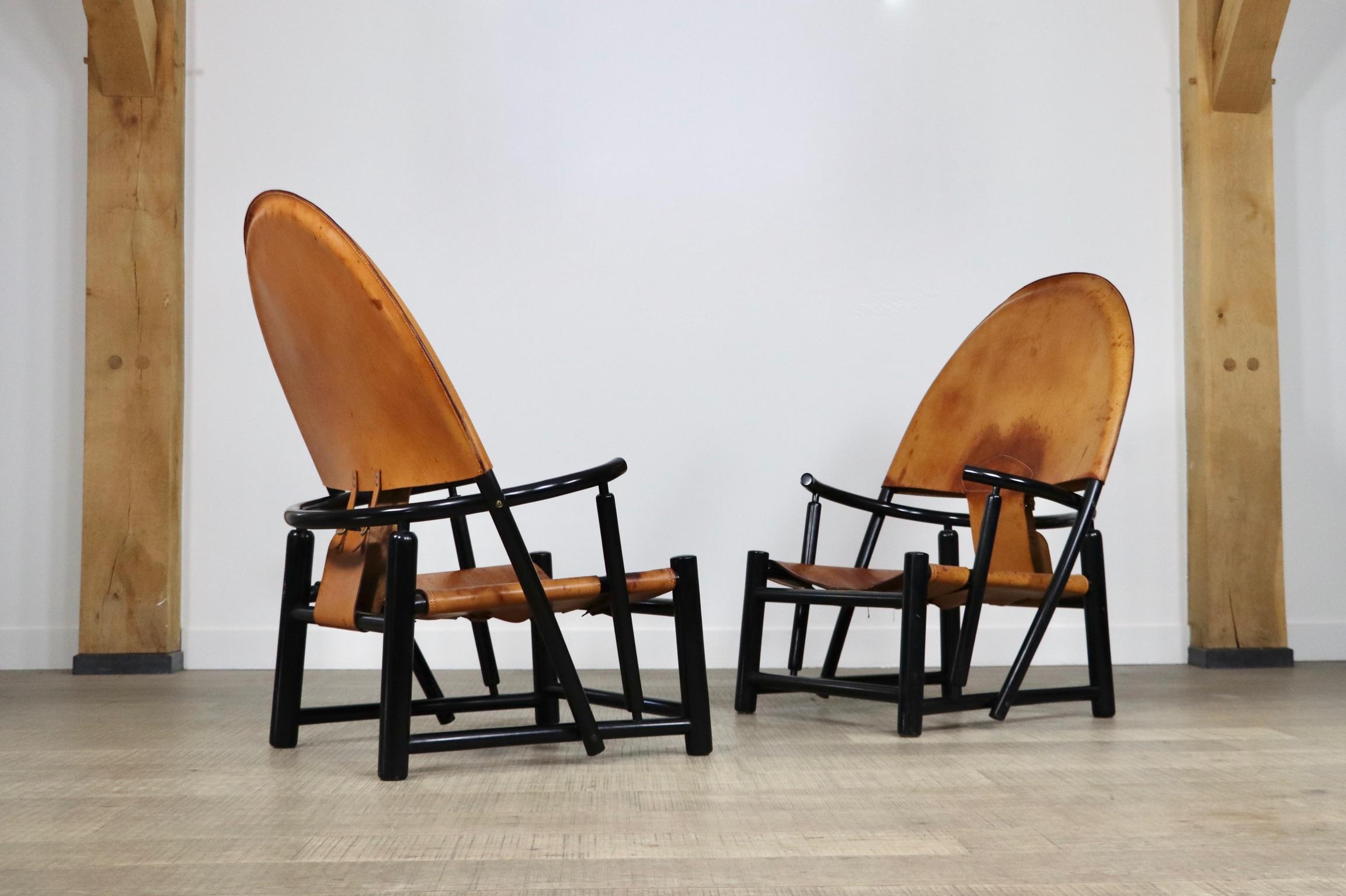Pair of G23 Hoop chairs by Piero Palange and Werther Toffoloni for Germa 2