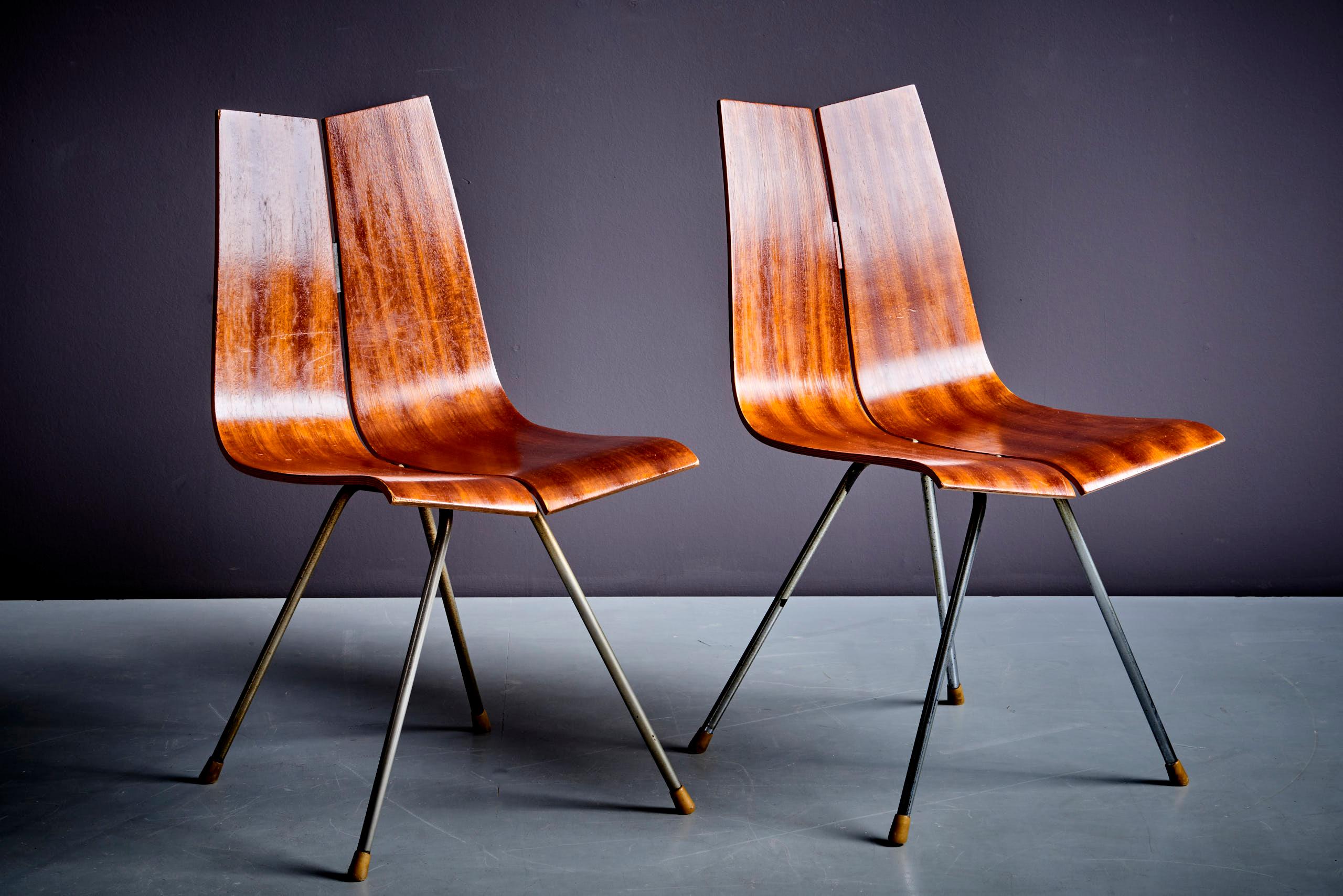 Mid-Century Modern Paire de chaises GA de Hans Bellmann en vente
