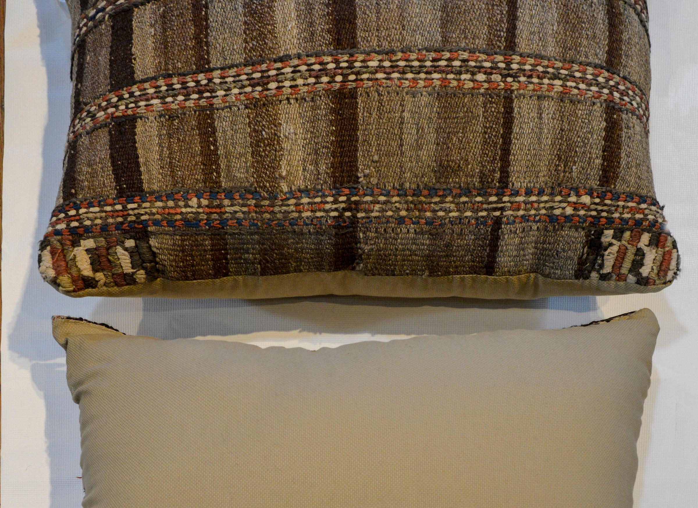 Wool Pair of Gabbeh Pillows For Sale