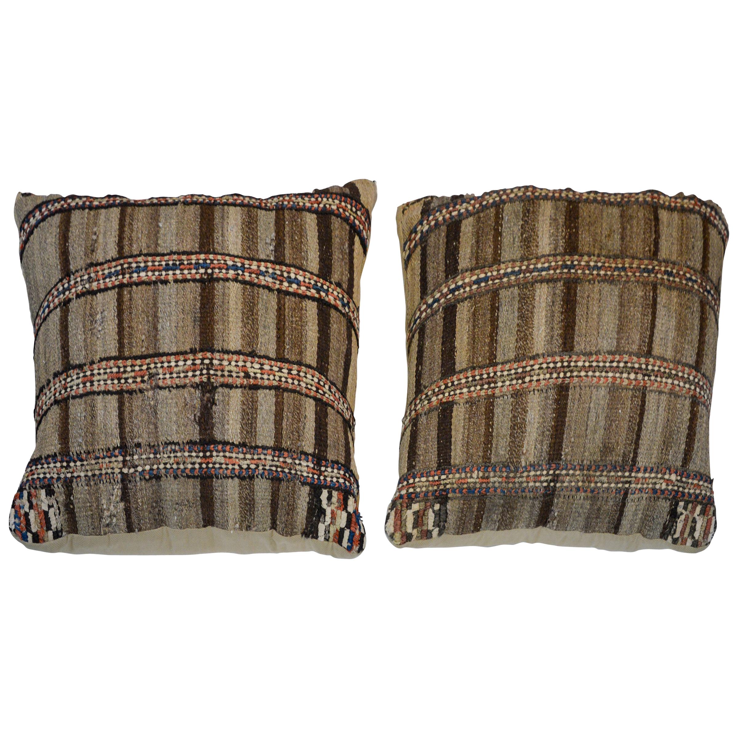 Pair of Gabbeh Pillows For Sale
