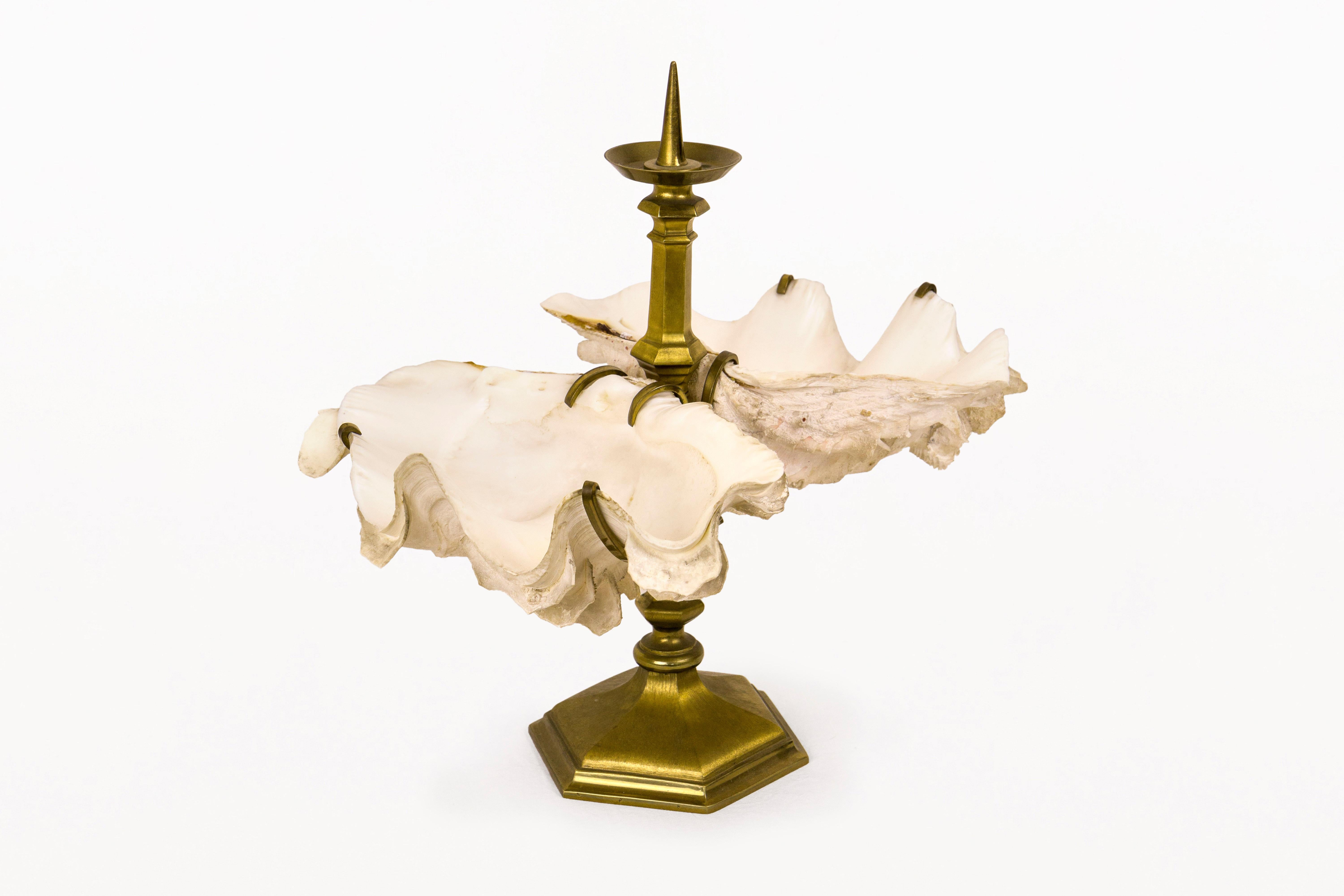 Italian Pair of Gabriella Crespi Candelabras, circa 1970, Italy For Sale