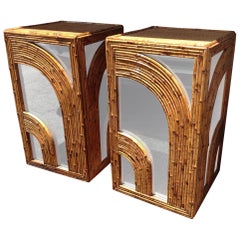 Pair of Gabriella Crespi Inspired Pedestals