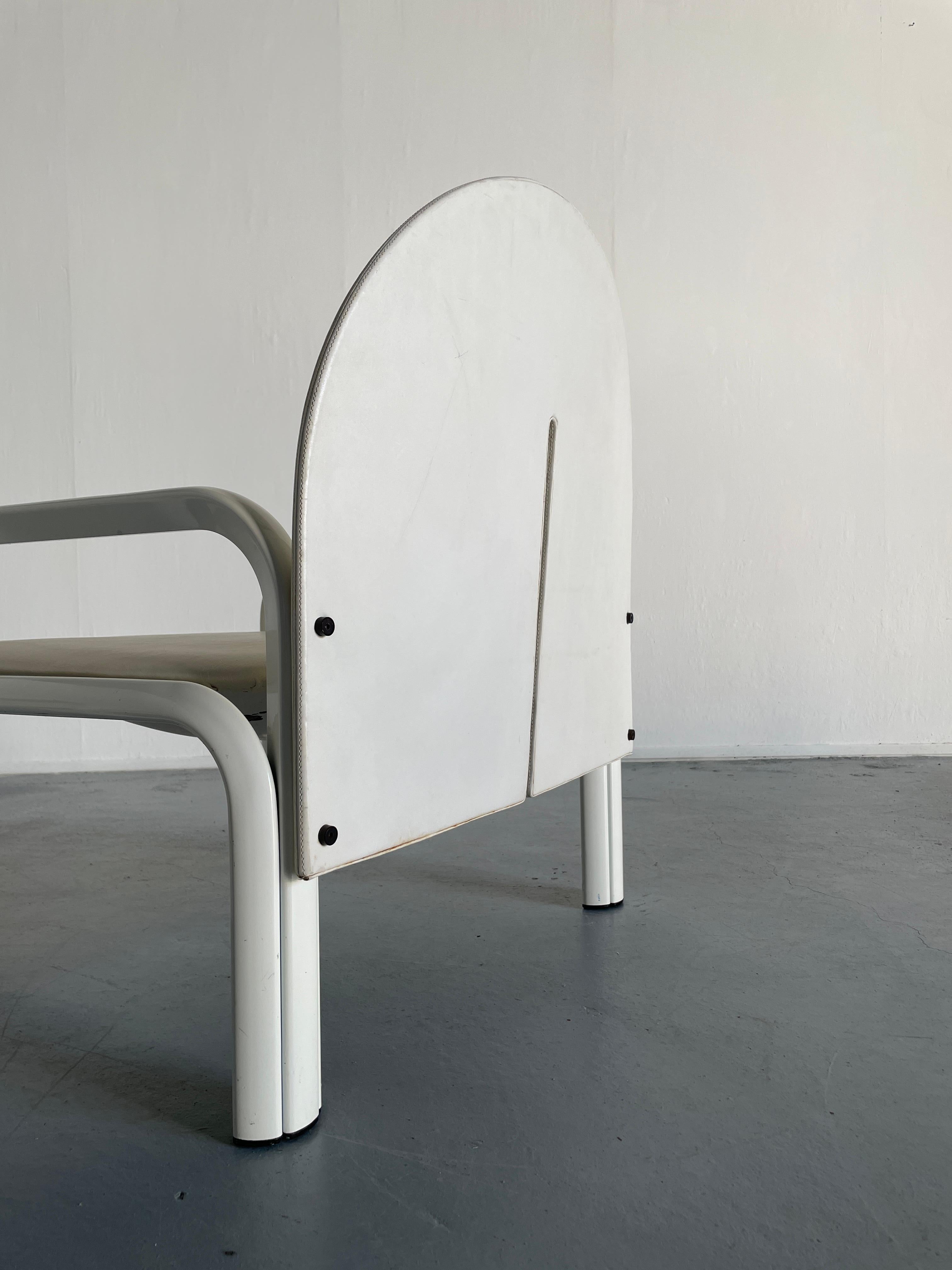 Paar Gae Aulenti '54L' Sessel in weißer Auflage für Knoll International, 1970er Jahre 3