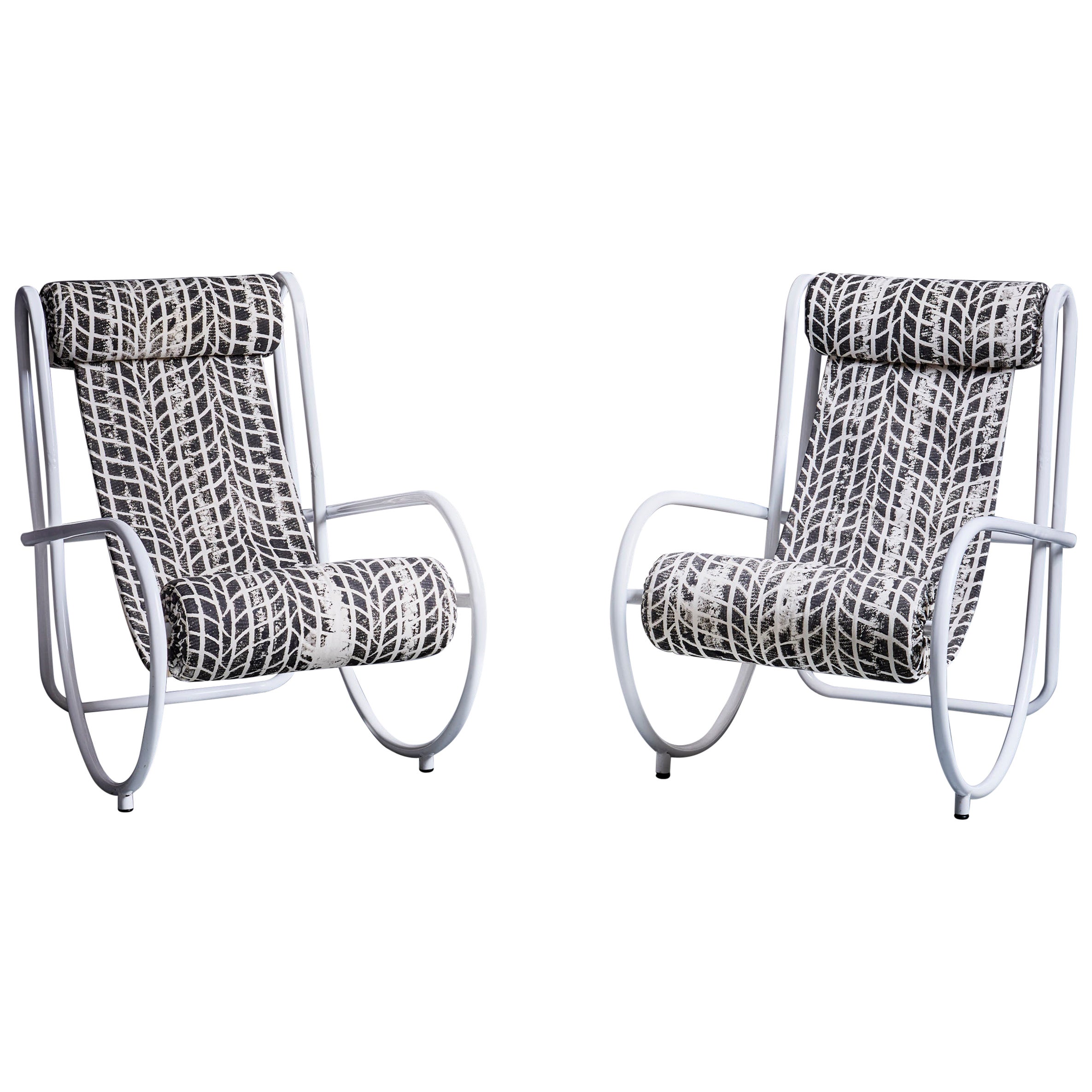 Pair of Gae Aulenti Lounge Chairs curated by Michael Sailstorfer For Sale