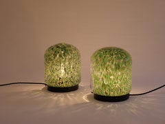 Pair of Gae Aulenti 'Neverrino' table lamps for Vistosi. Italy c1960