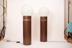 Pair of Gae Aulenti Oracolo Floor Lamps for Artemide, Italy, 1970s