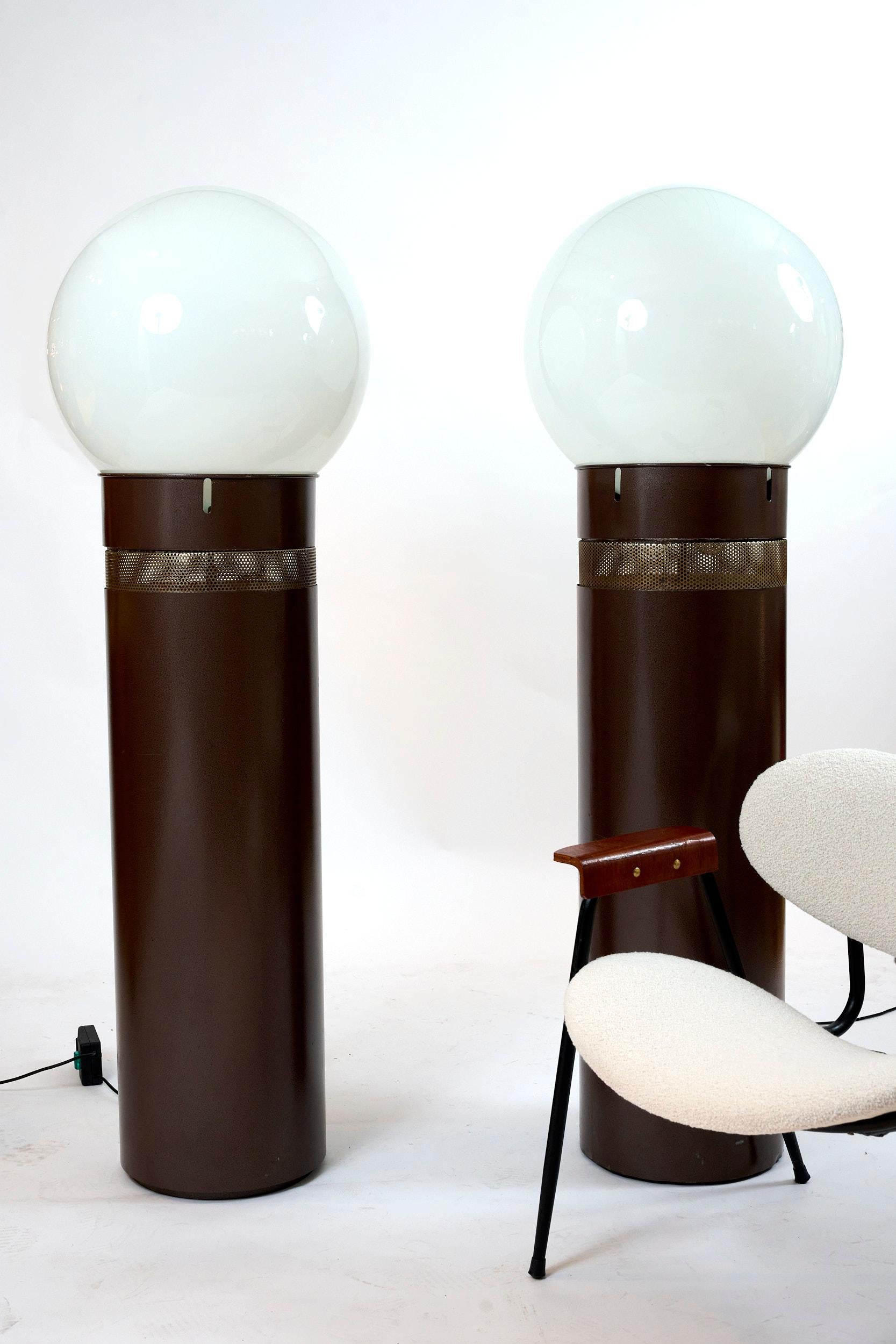Pair of Gae Aulenti Oracolo Floor Lamps for Artemide, Italy, 1970s 1