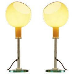 Pair of Gae Aulenti & Piero Castiglioni 'Parola' Table Lamps for Fontana Arte