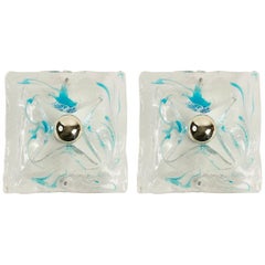 Pair of Gaetano Missaglia Murano Sconces, 1960
