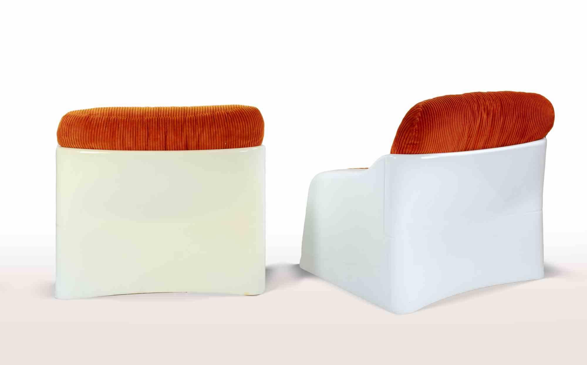 Paire de fauteuils Galassia de Ferdinando Buzzi, 1970 en vente 2